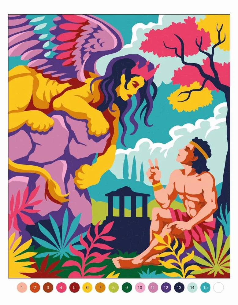 Créatures fantastiques: 45 coloriages mystères