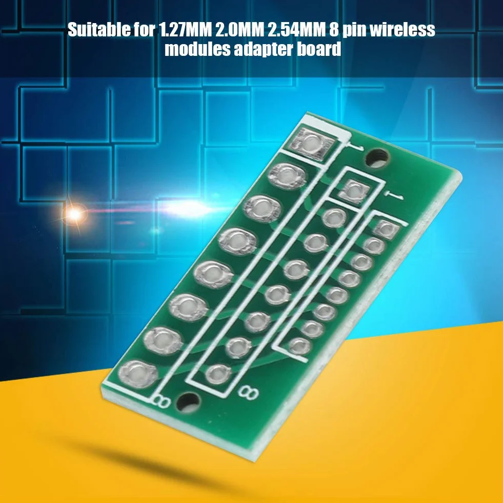 Złącze 1.27mm do 2.54mm - 10 Sztuk 8 Pin 3 Rzędy 24 Otwory Płytka Przyłączeniowa do Modułów Bezprzewodowych