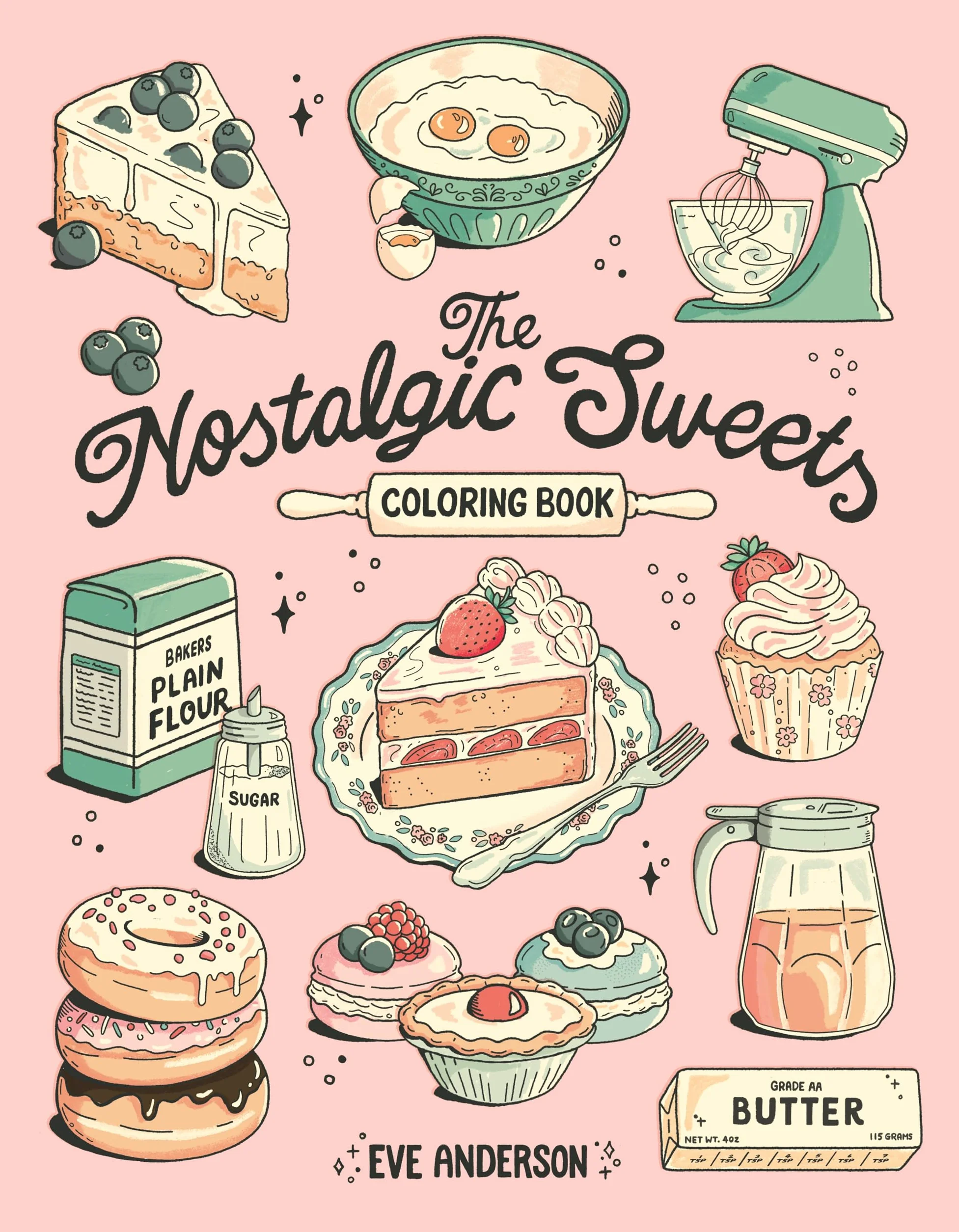 The Nostalgic Sweets Coloring Book