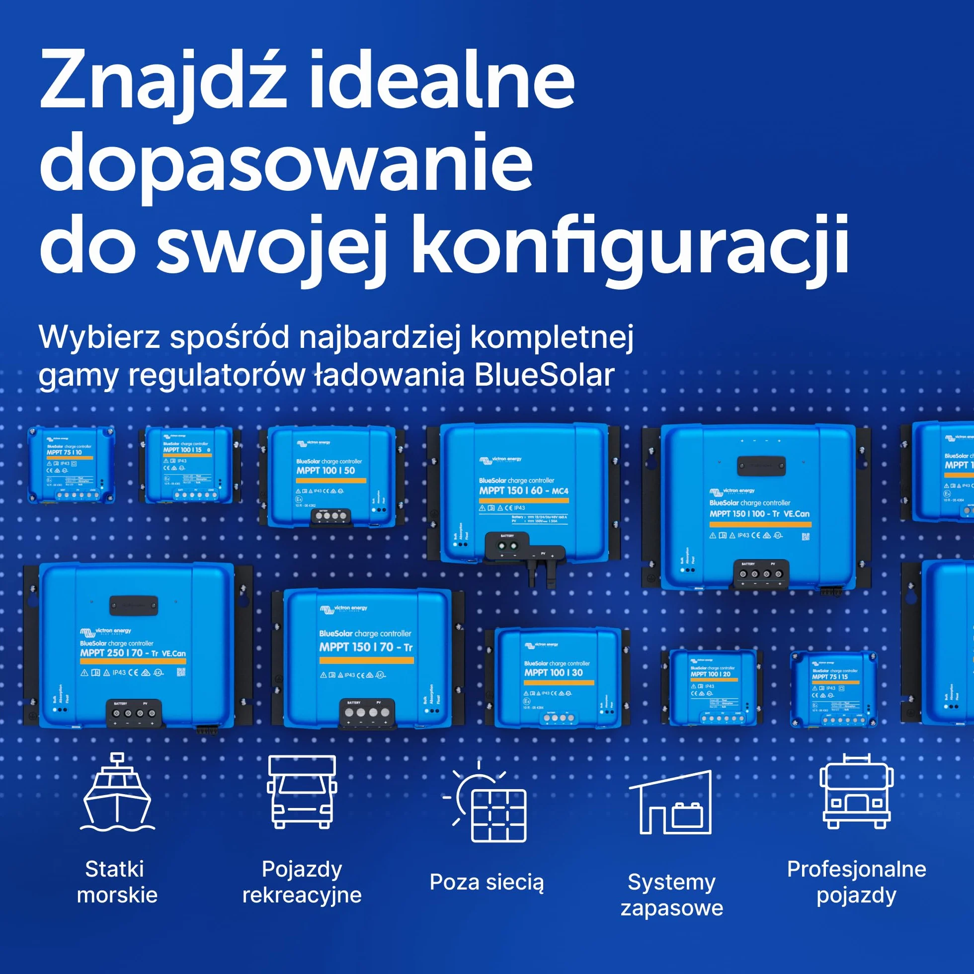 Victron Energy BlueSolar MPPT 150V 45A 12/24/36/48V Kontroler Ładowania Słonecznego