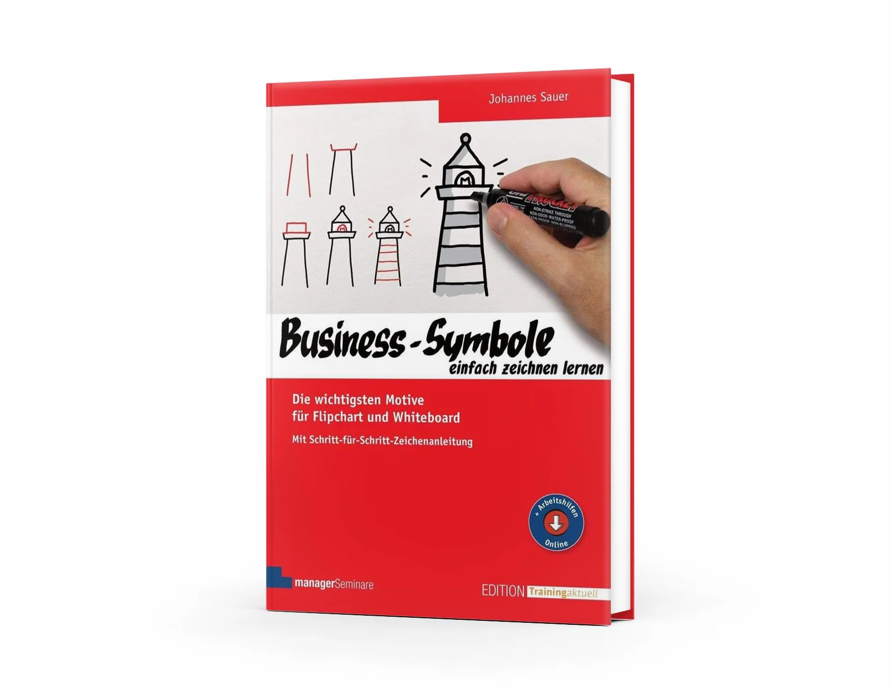 Business-Symbole zeichnen lernen: Flipchart und Whiteboard Motive mit Schritt-für-Schritt-Anleitung