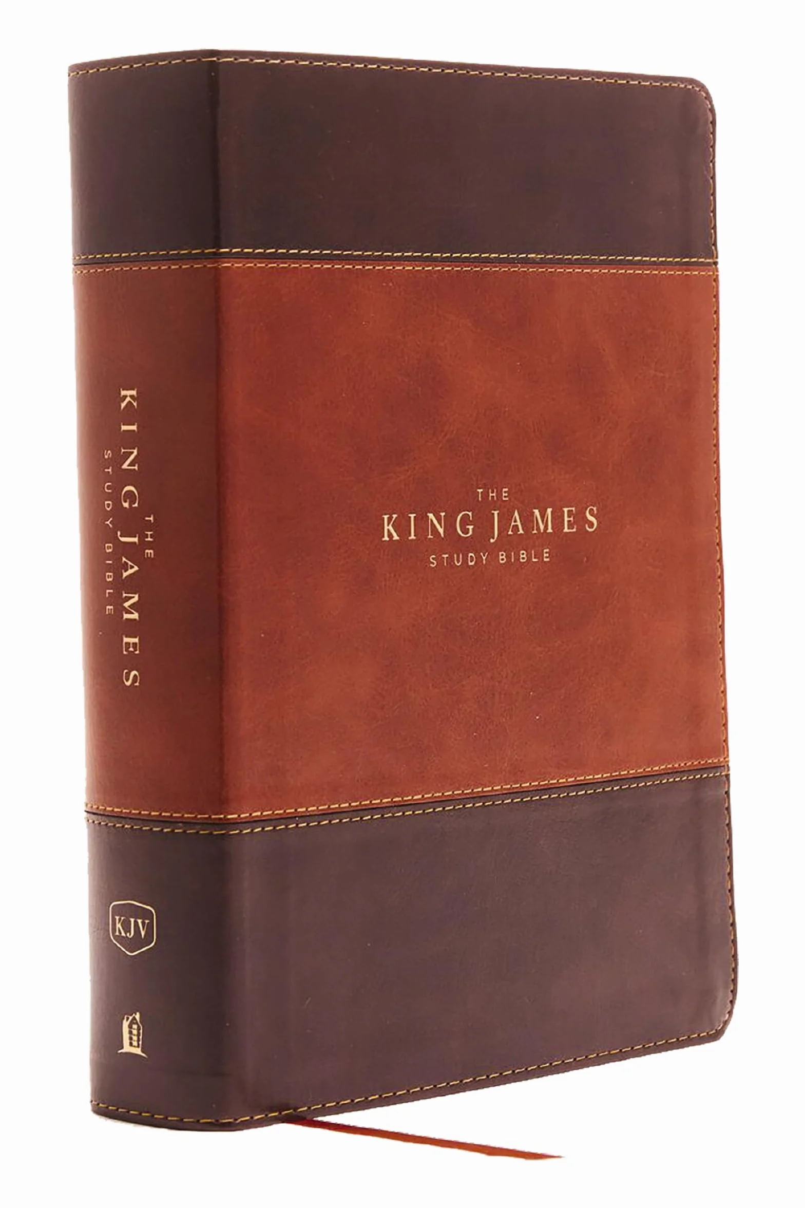 The King James Study Bible Imitation Leather Brown Full-Color Edition