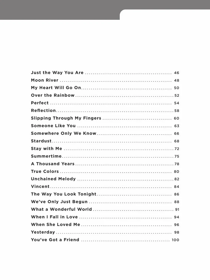 40 of the Most Beautiful Songs Ever: Really Easy Piano Series with Lyrics & Performance Tips