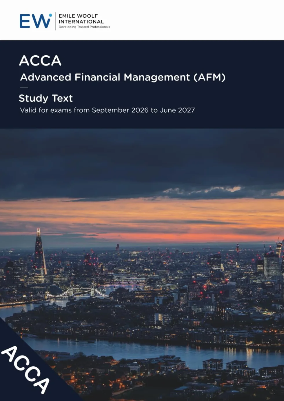 ACCA Advanced Financial Management AFM Study Text 2026-27
