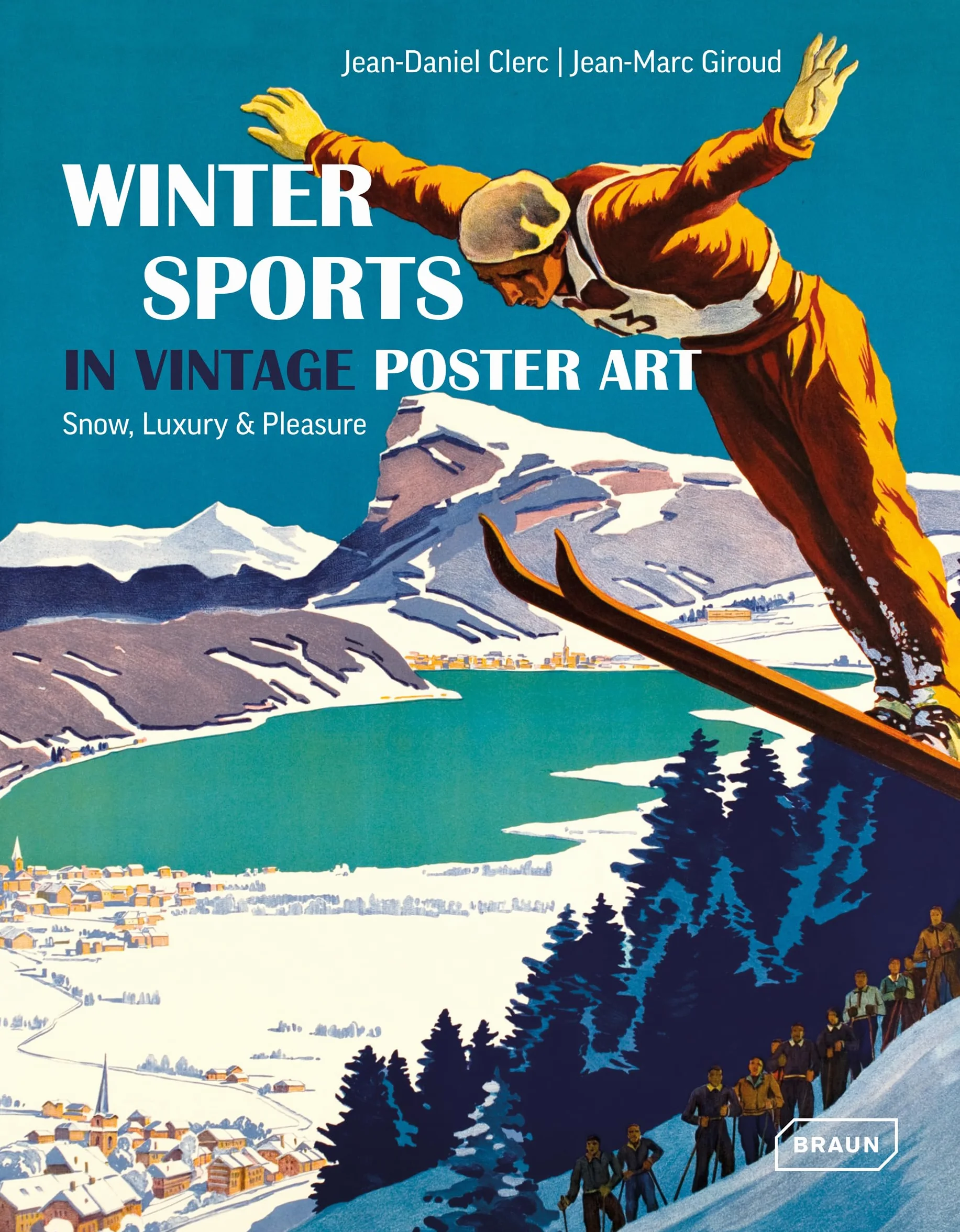 Winter Sports Vintage Poster Art Snow Luxury Pleasure