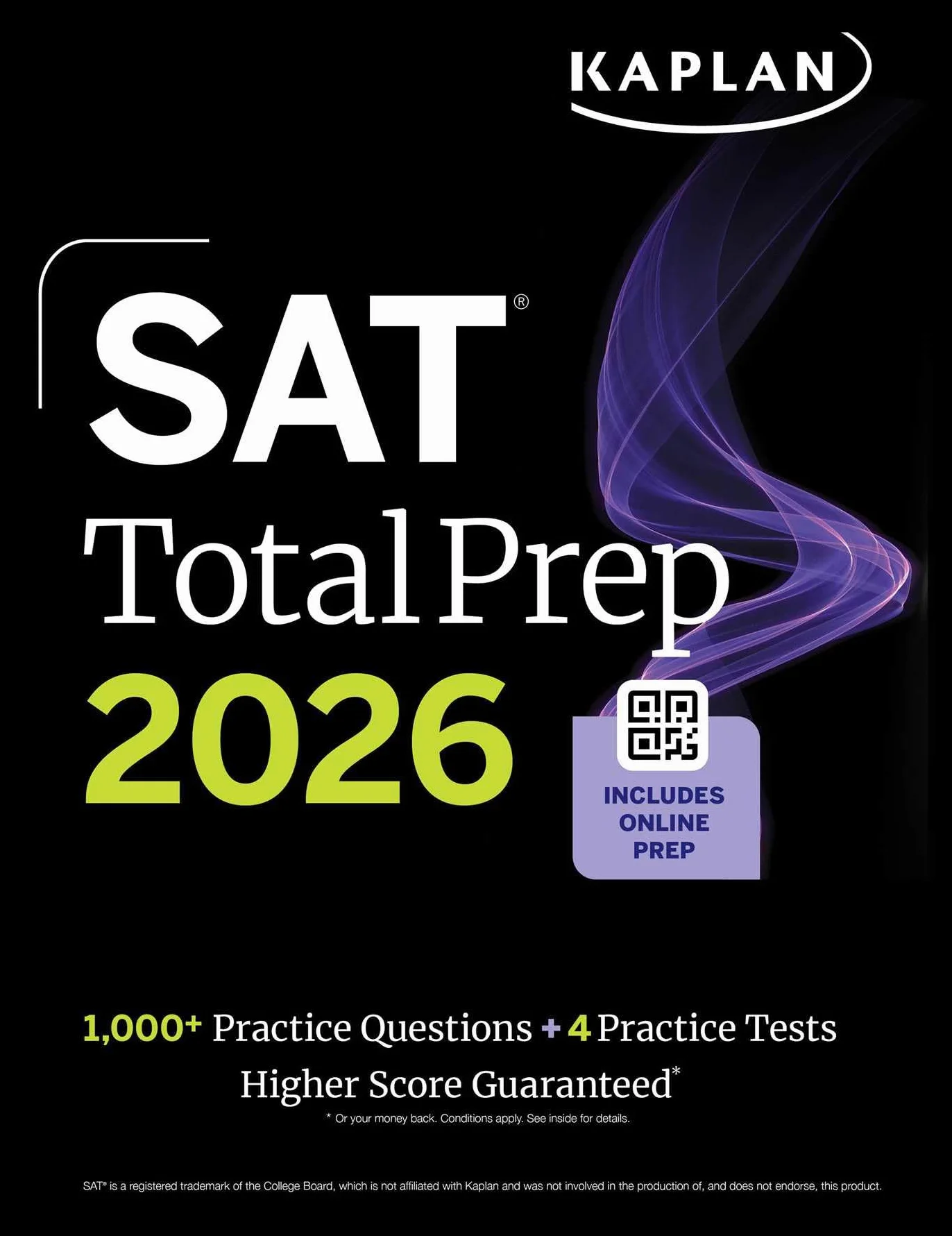 SAT Total Prep 2026: Includes 4 Full Length Practice Tests, 1,100+ Practice Questions + 1 Year Access to Online Quizzes and Video Lessons and Tutorials