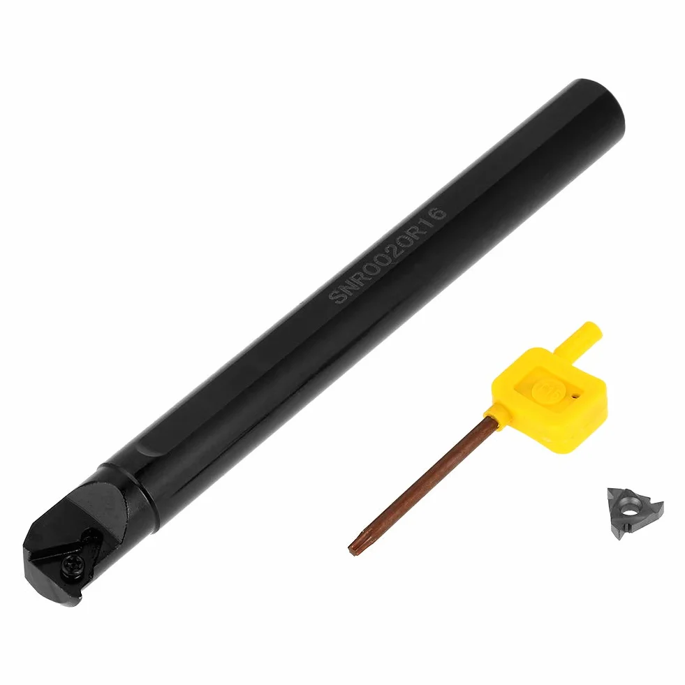 Tokarka Wolframowa Narzędzie do Gwintowania Wewnętrzne SNR0020R16 20mm × 200mm Gwint Wewnętrzny Toczenie Uchwyt na Narzędzia Wkładka 16IR AG60 Klucz Bagima 20x3x3