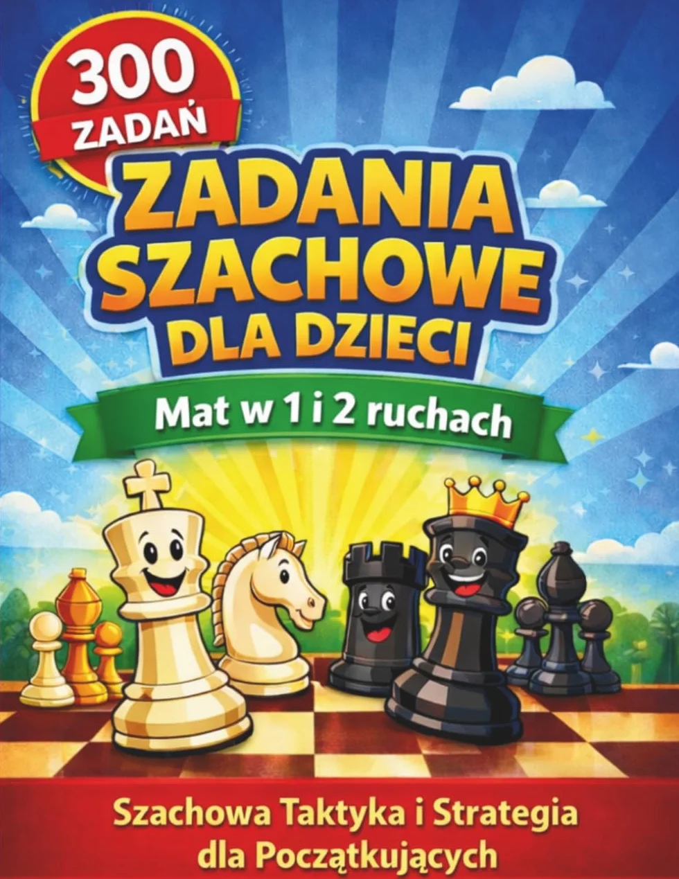Zadania Szachowe dla Dzieci: Szachowa Taktyka i Strategia dla Początkujących, Kolorowanki Krzyżówki Sudoku dla Najmłodszych