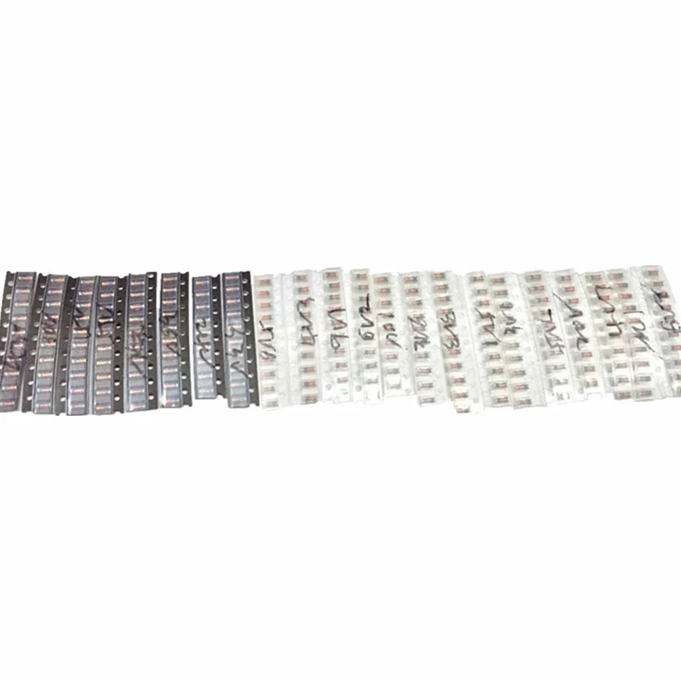 DollaTek 220 szt. 1206 SMD Zenera zestaw LL34 0,5 W 3V-51V