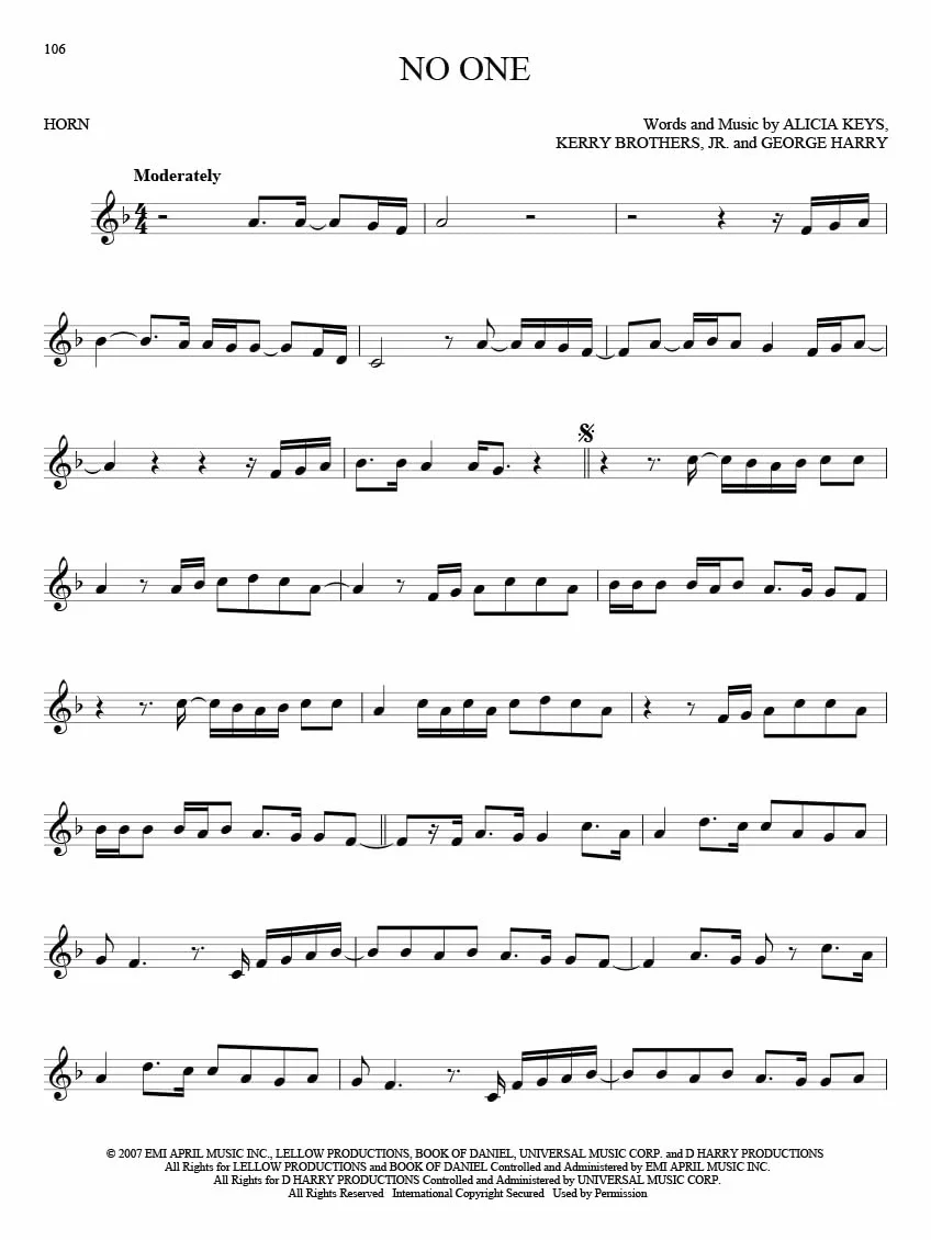 101 Hit Songs for French Horn - Cor d'Harmonie
