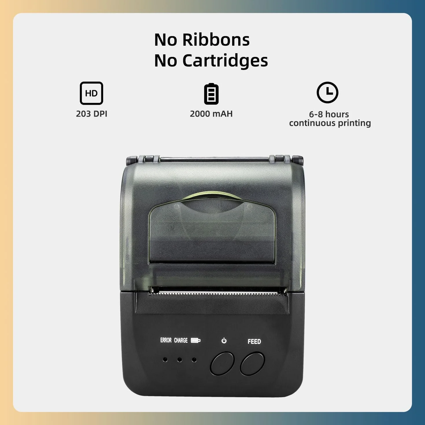NetumScan Bezprzewodowa termiczna drukarka paragonów Bluetooth 58 mm Mini USB POS kompatybilna z Android/iOS/PC/Windows