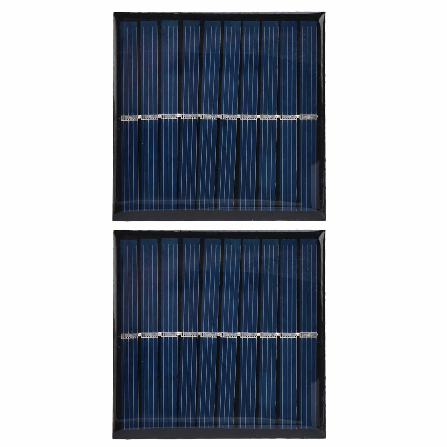 2 Szt. Mini Panel Słoneczny 0.7W 5V 0-140mA, 70x70mm Solarny Panel Epoksydowy Przenośne Zamknięte Ogniwo Słoneczne do Paneli Słonecznych o Małej Mocy