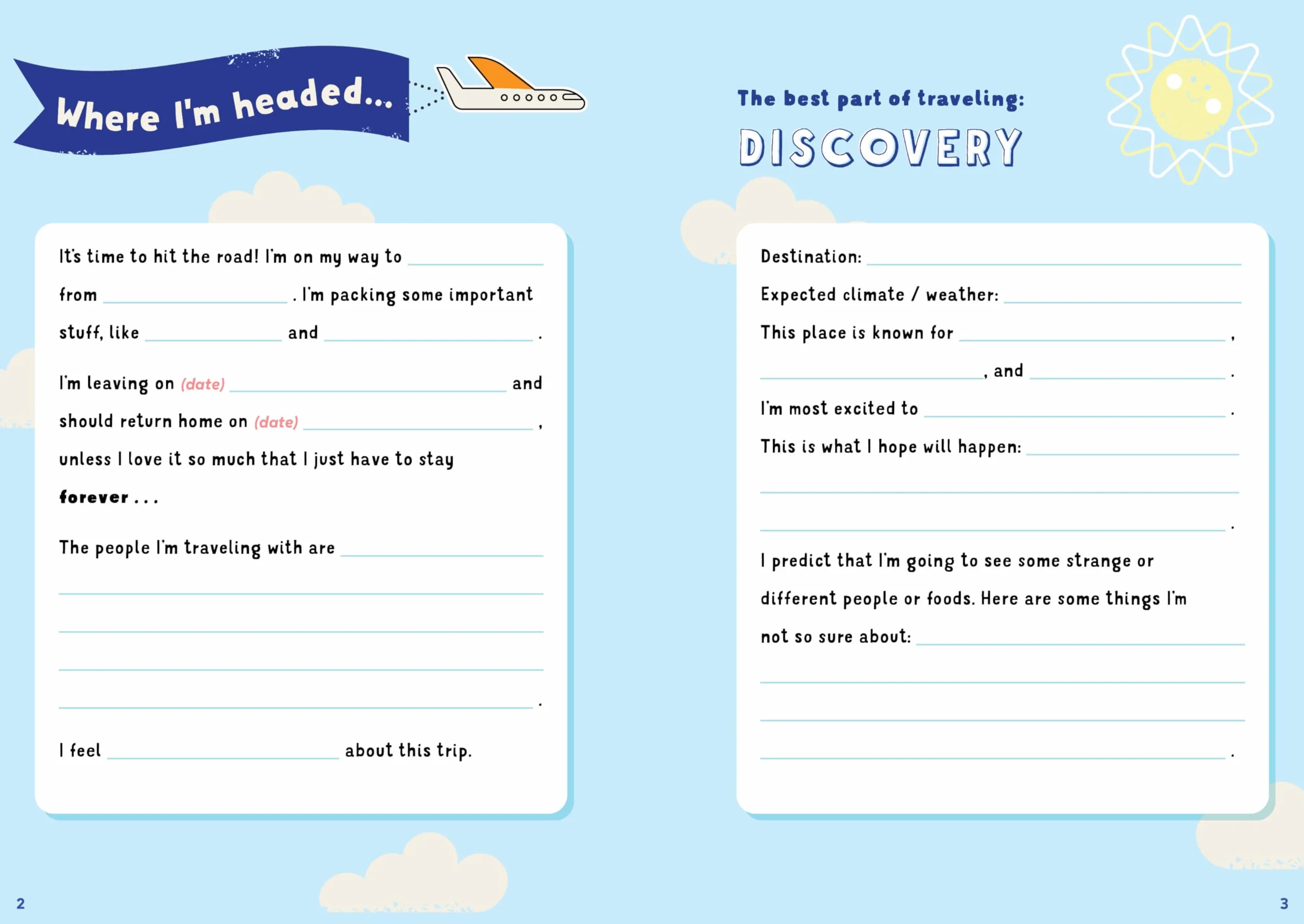Travel Journal for Kids: Awesome Activities for Your Adventures
