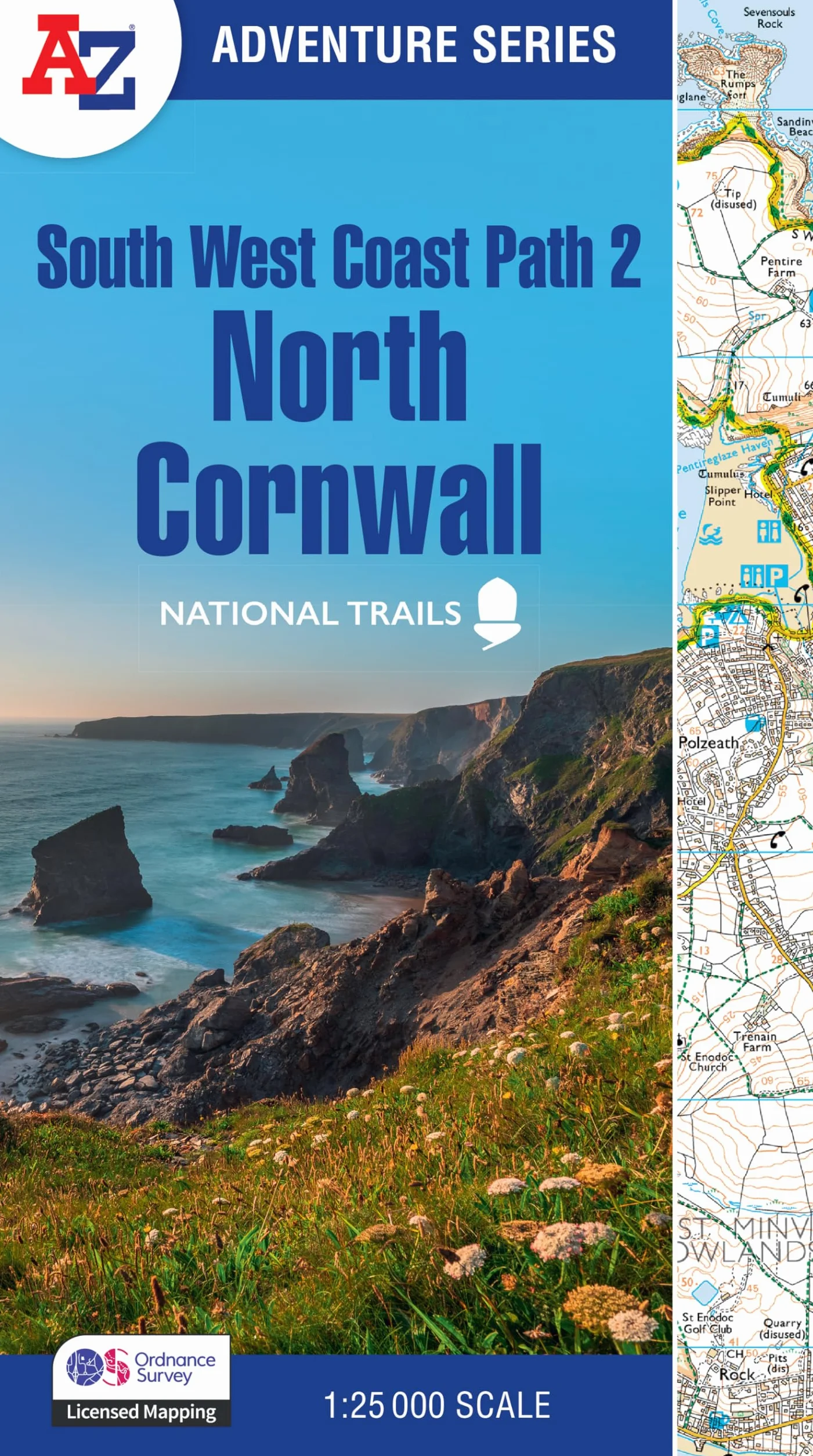 South West Coast Path 2 – North Cornwall: with Ordnance Survey mapping