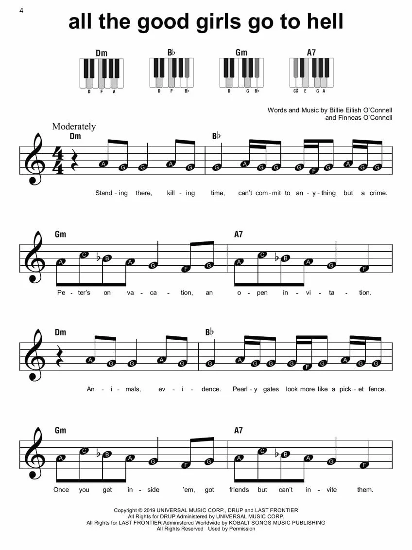 Billie Eilish Super Easy Songbook