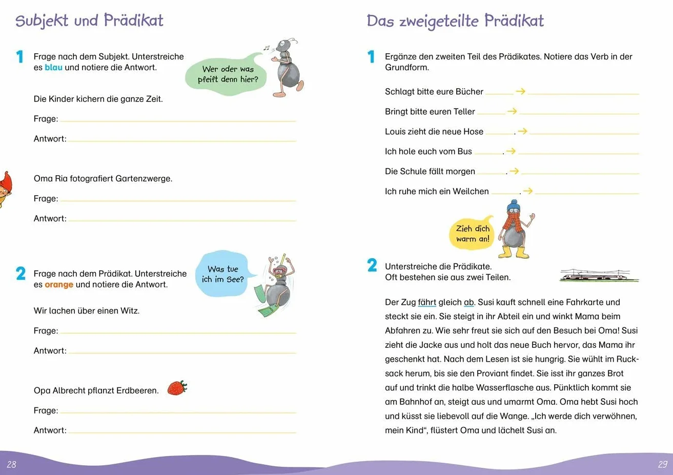 Fit für Deutsch 4. Klasse. Mein Übungsheft: Silbentrennung, Zeichensetzung, Rechtschreibung und Grammatik wiederholen und üben. Am Lehrplan orientiert. Mit Lösungsheft und Stickerbogen