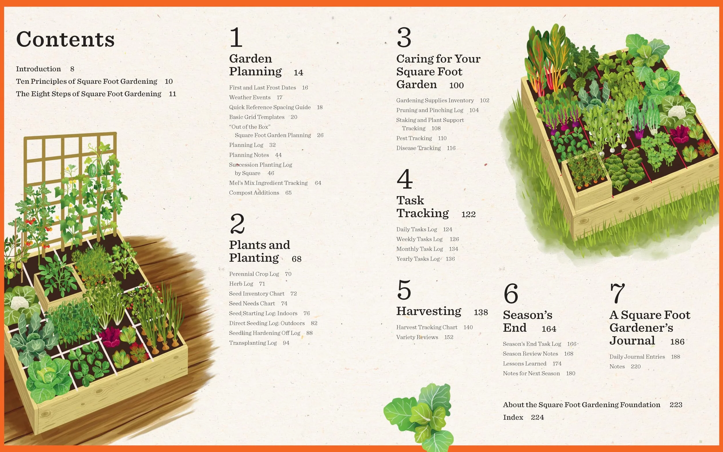 Square Foot Gardening Planner: 3-Year Journal for Planning, Planting, and Care