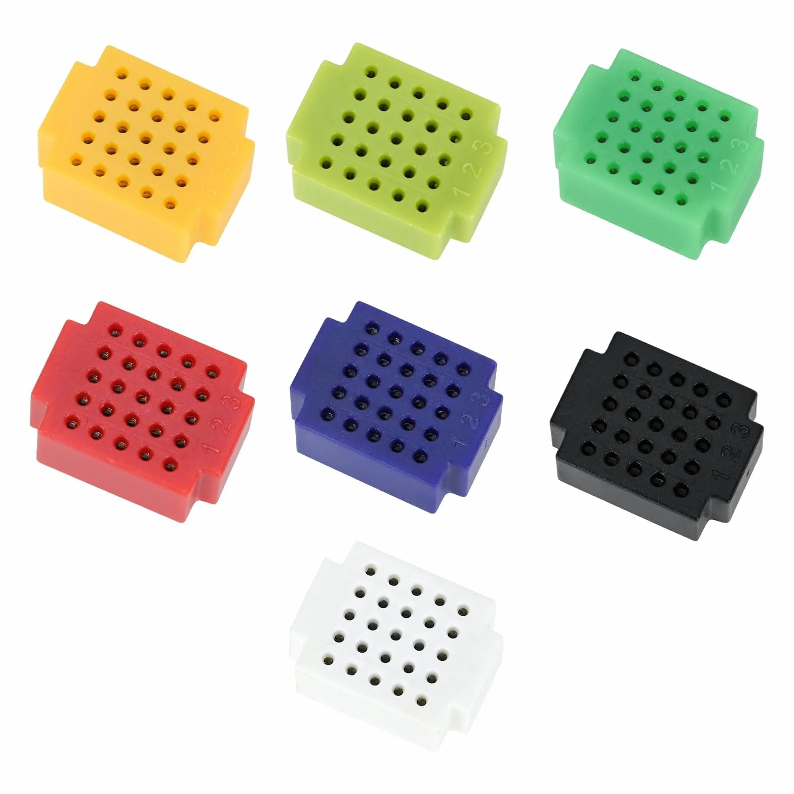 Mini Breadboard Solderless 25 Tie Points Prototyp PCB Bread Board Electronics Kit ZY-25 7 kolorów