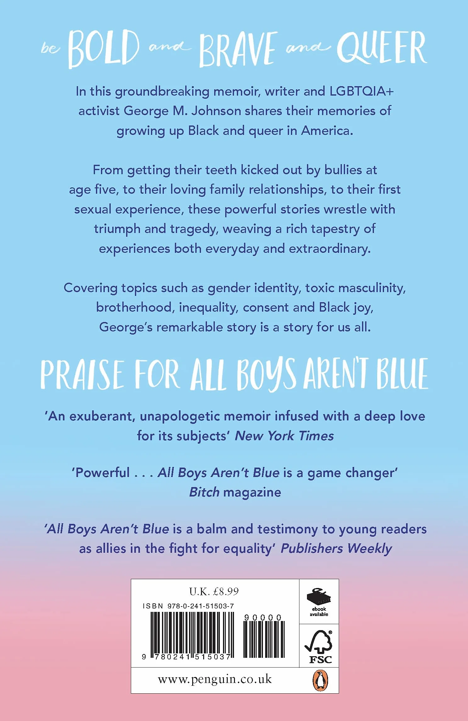 All Boys Aren't Blue: A Memoir - Manifesto