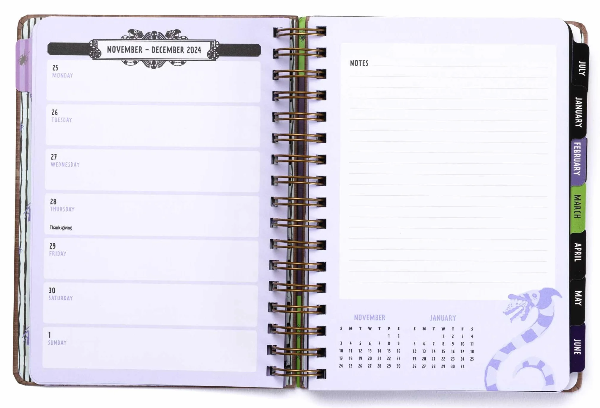 Beetlejuice 13-Month Weekly Planner 2025