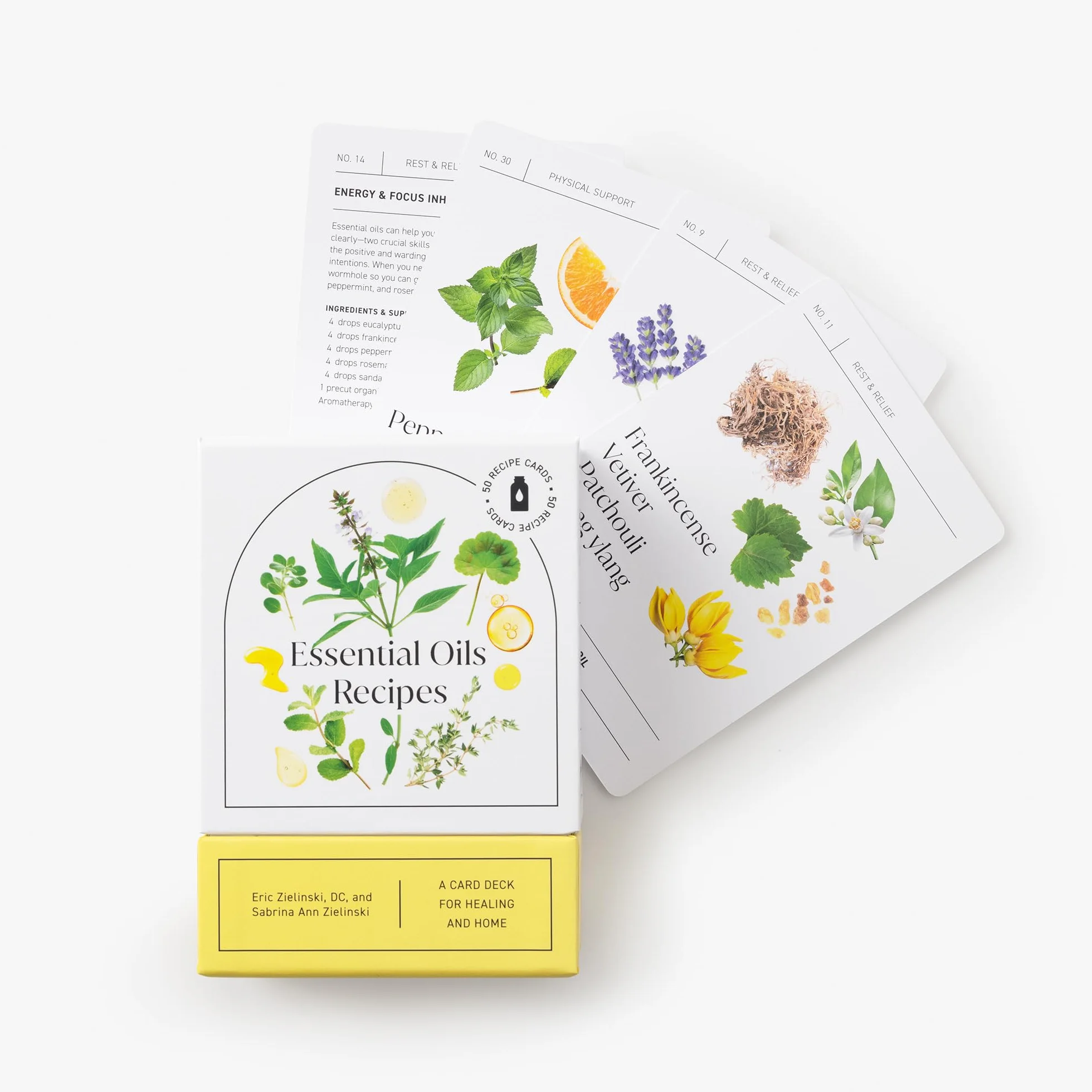 Essential Oils Recipes: 52-Card Deck for Healing and Home 50 Recipes