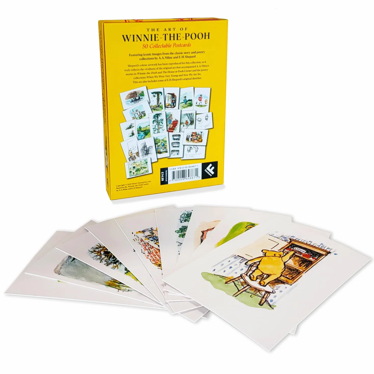 The Art of Winnie-the-Pooh: 50 Collectable Postcards: Gift Set with 50 Illustrated Art Postcards featuring E.H. Shepard’s iconic images from Milne’s much loved stories and poetry
