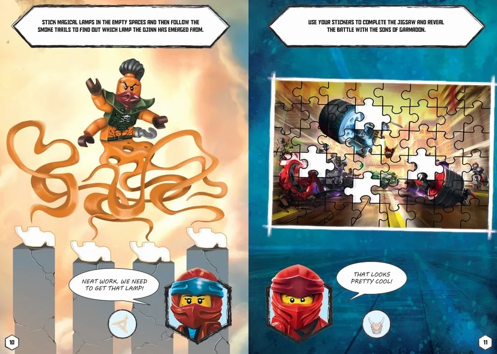 LEGO NINJAGO 800 Stickers Defenders of Ninjago World