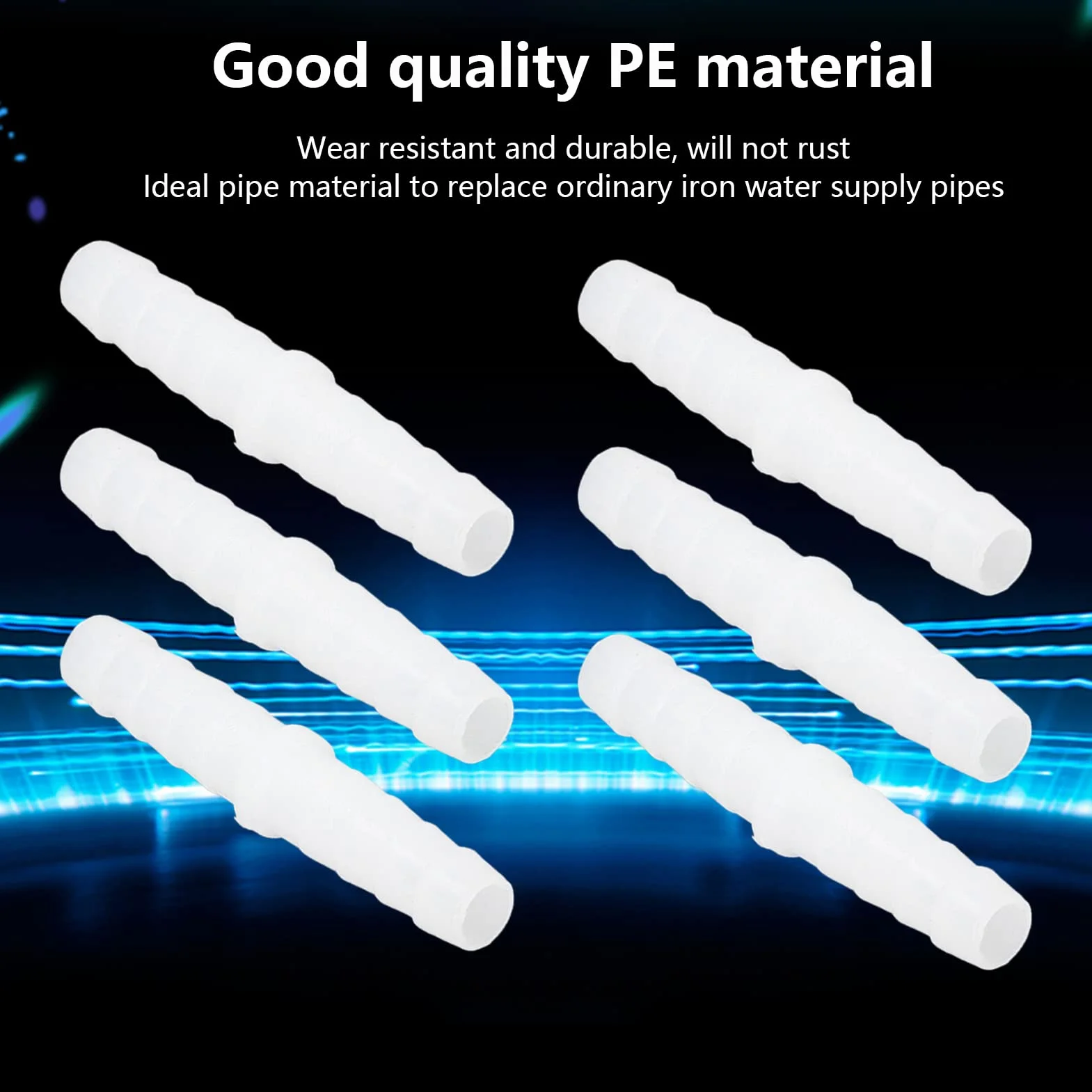 Plastikowy Króciec do Węża Kolczasty Splicer Mender Adapter 6mm