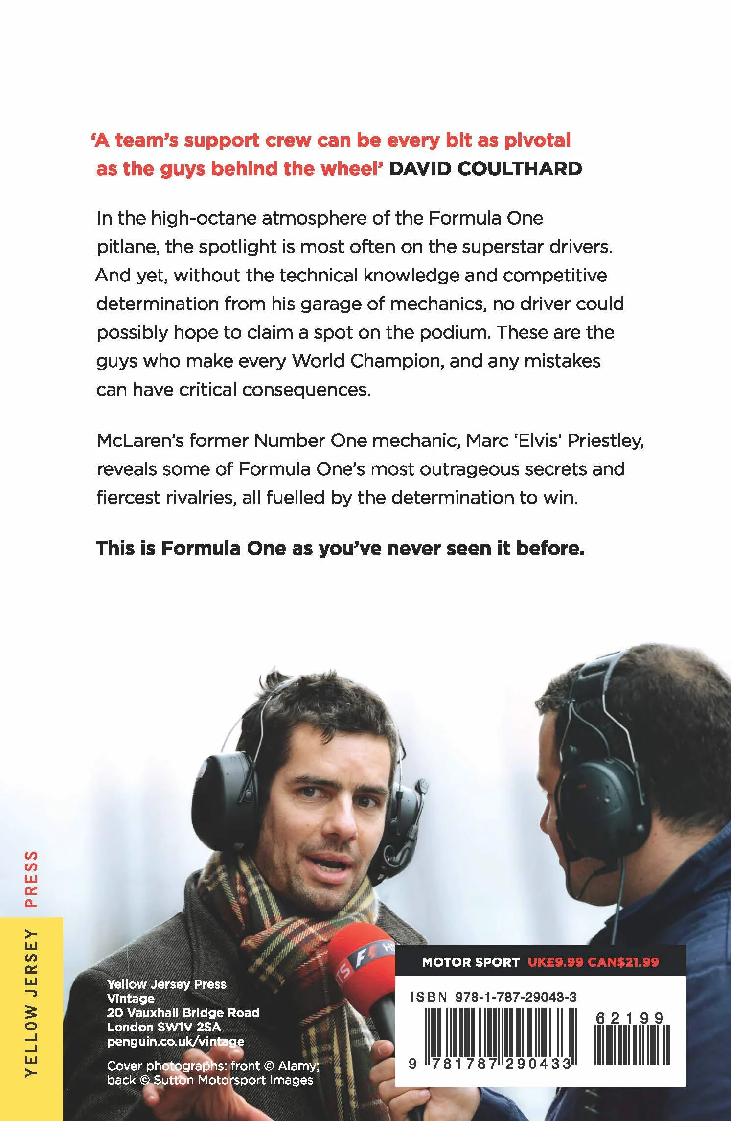 The Mechanic: The Secret World of the F1 Pitlane