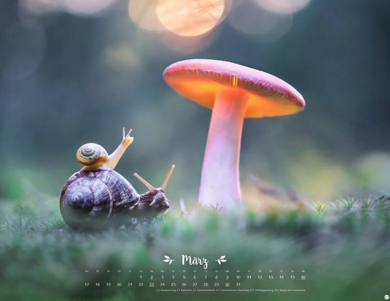 Vadim Trunov Märchenhaftes Waldleben Posterkalender 2025 Naturkalender 44 x 34 cm Querformat