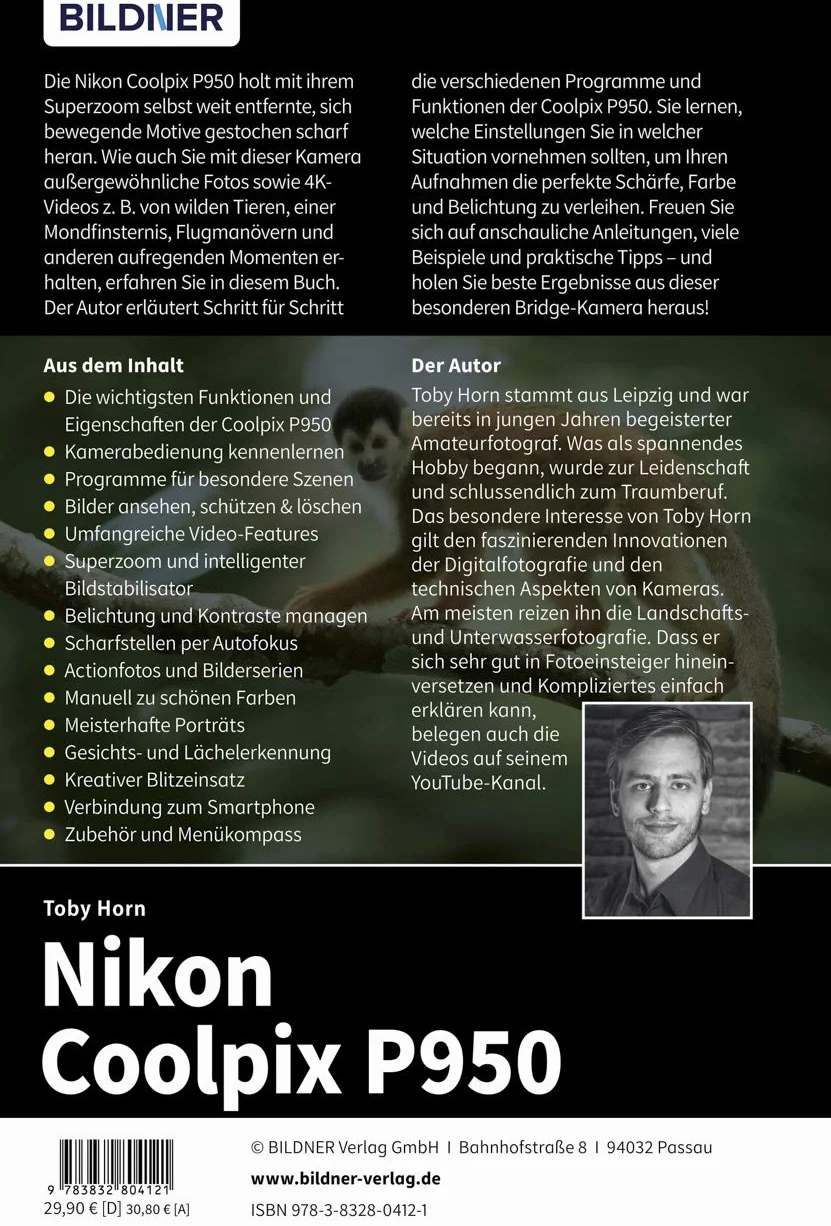 Nikon Coolpix P950: Das umfangreiche Praxisbuch zu Ihrer Kamera!