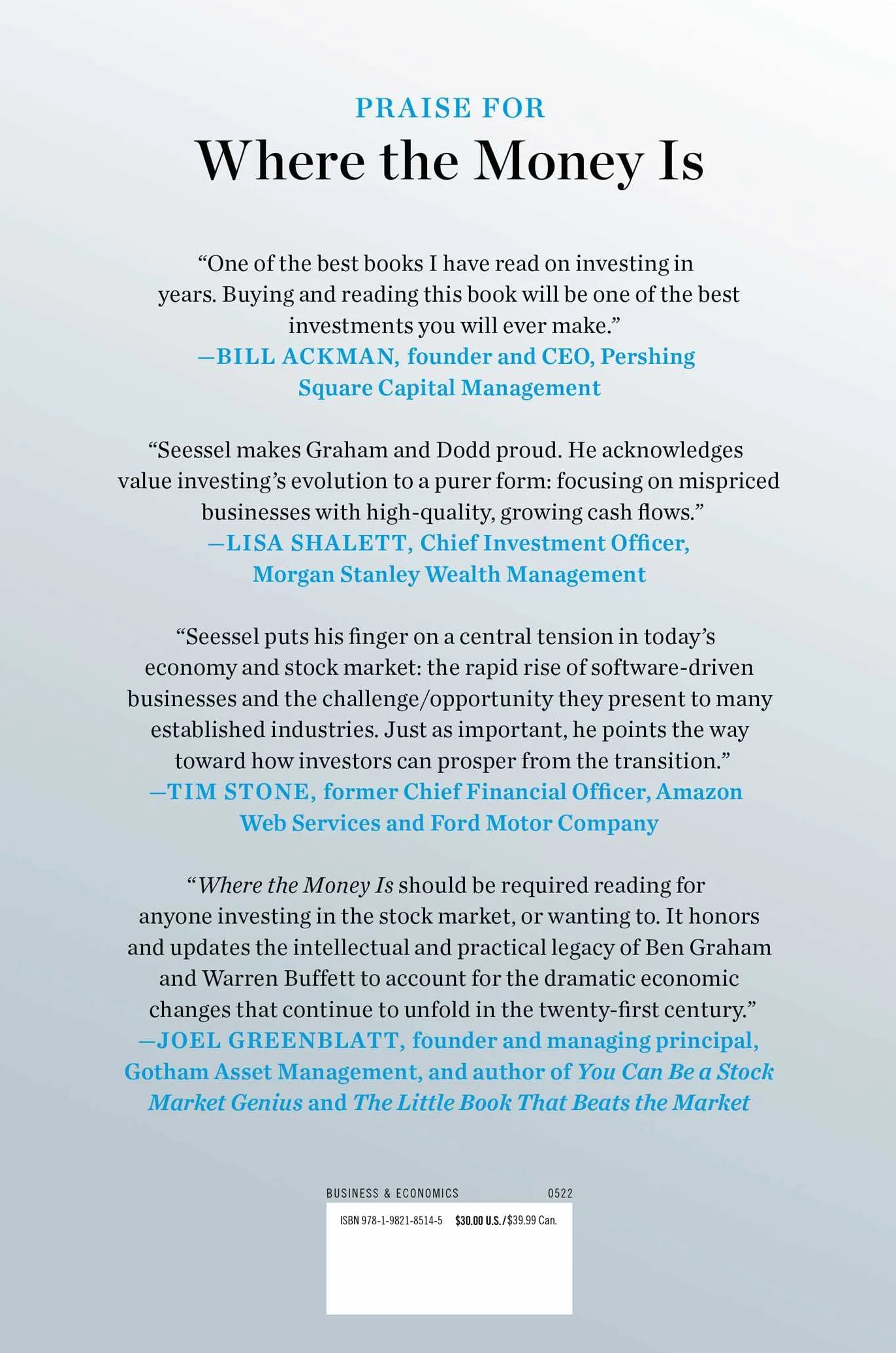 Where the Money Is: Value Investing in the Digital Age