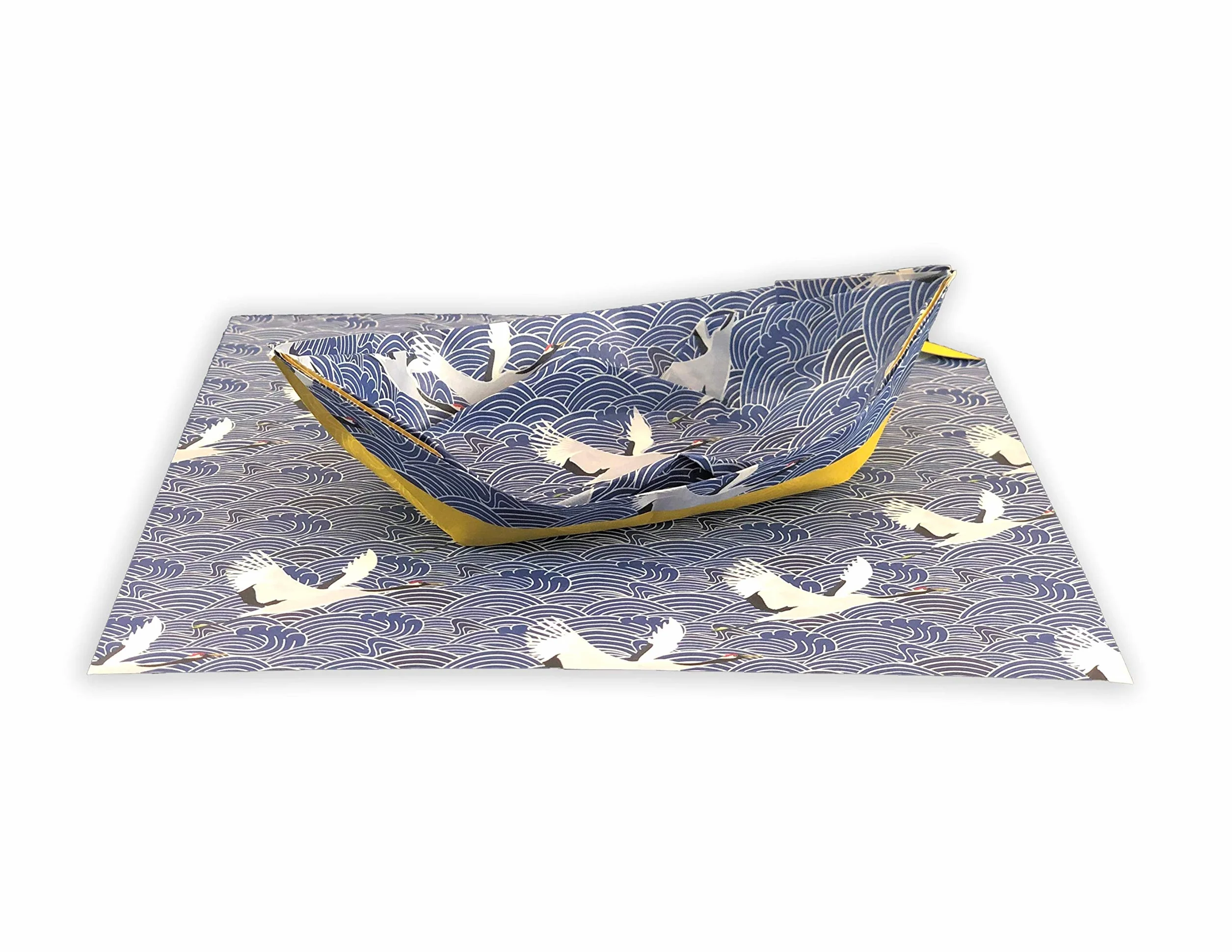 Origami Paper 200 Sheets 6" (15 cm) Double Sided Blue White Patterns 12 Designs