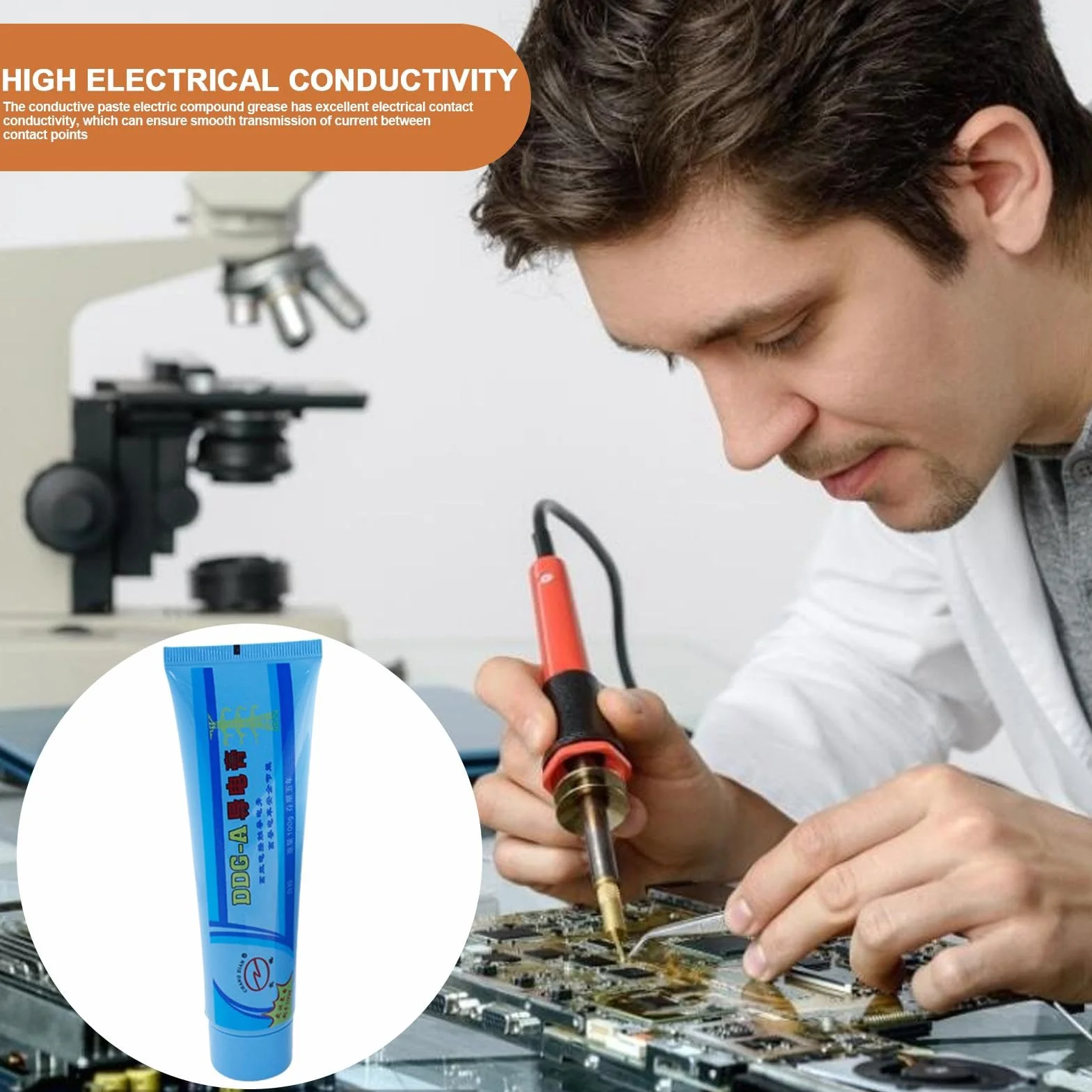 Elektryczny smar kontaktowy dielektryczny 100 g do połączeń elektrycznych samochodowych