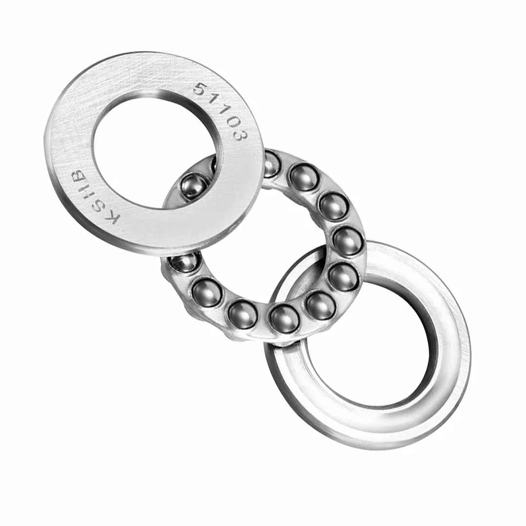łożysko kulkowe osiowe 51103 17x30x9 mm stal chromowana ABEC3