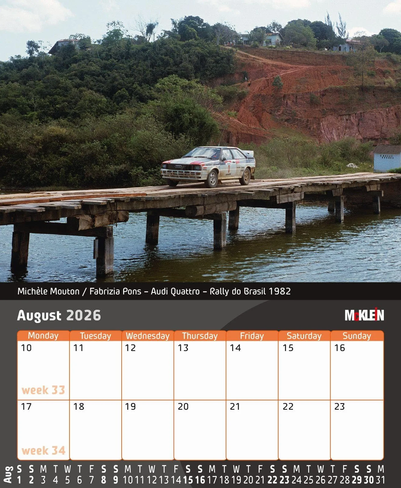 2026 Desktop Rally Calendar