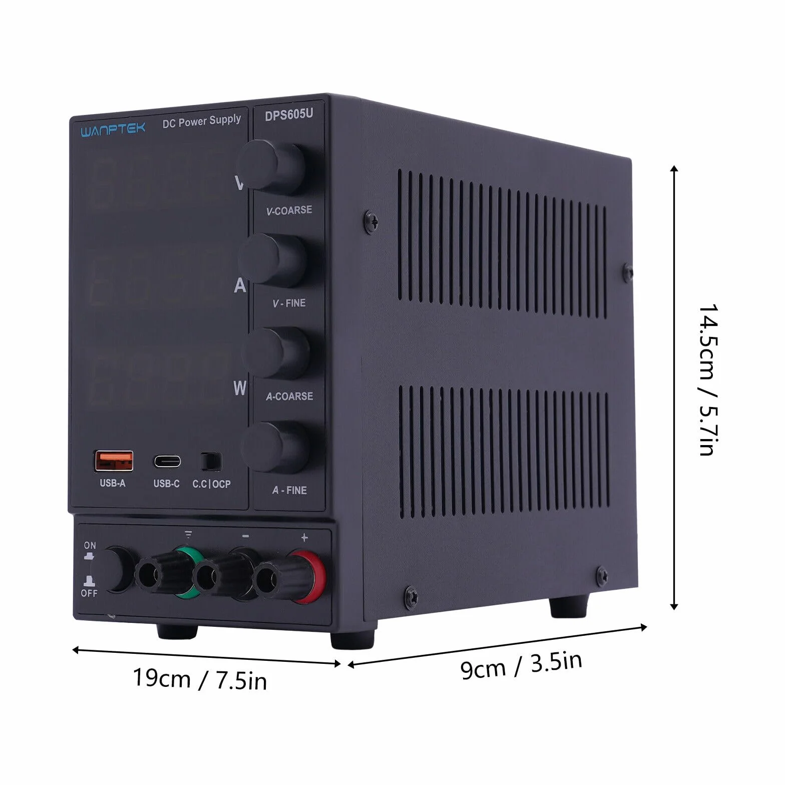 Wanptek DPS605U zasilacz laboratoryjny DC regulowany 0-60 V 0-5 A 300 W wyświetlacz LED