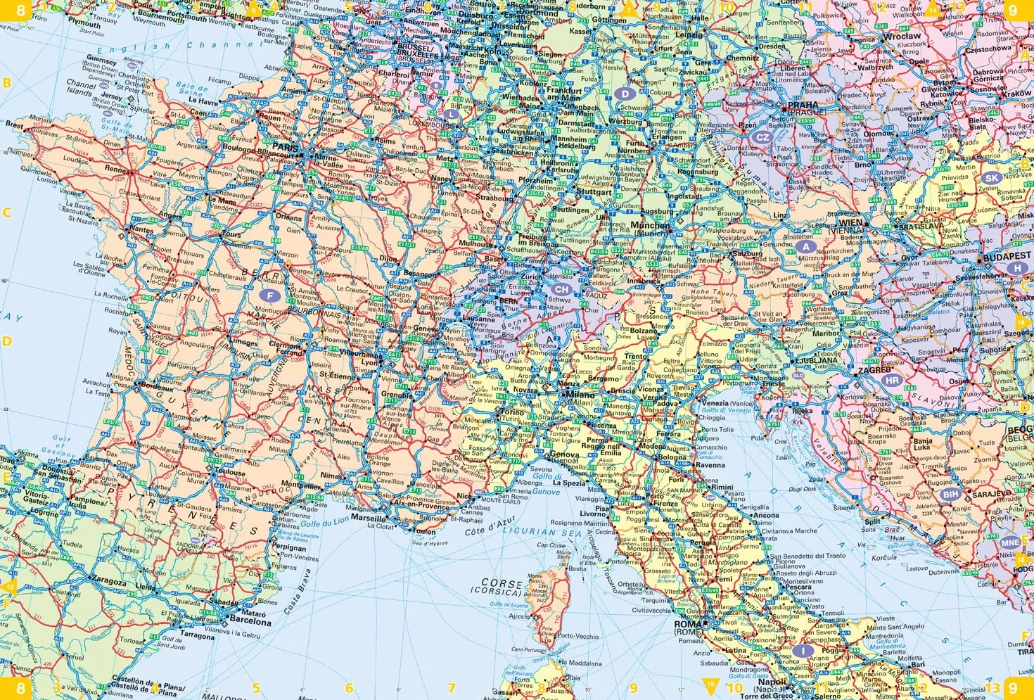 Collins Big Road Atlas Europe 2026 A3 Spiral