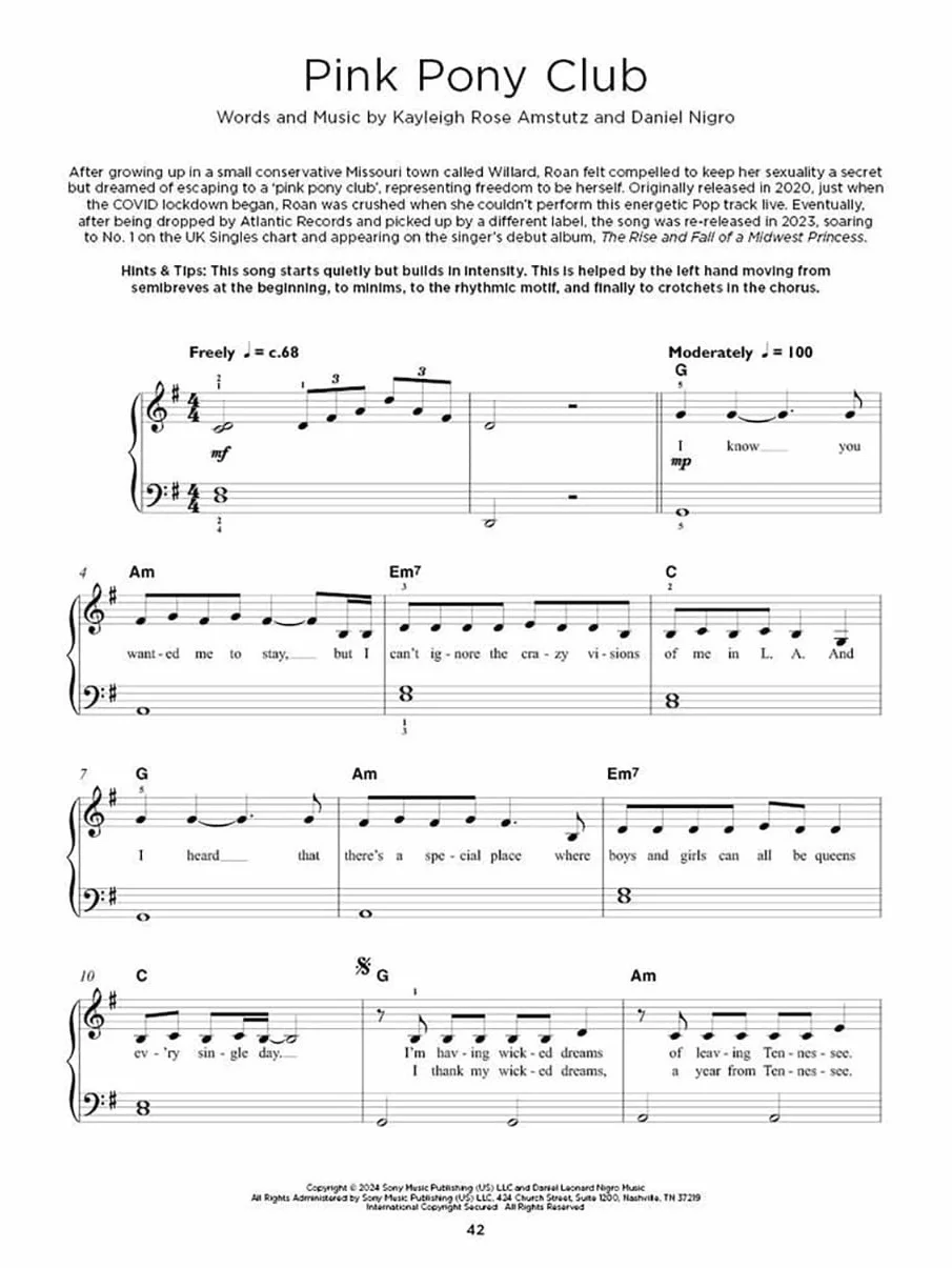 Really Easy Piano: Chart Hits of 2024-2025