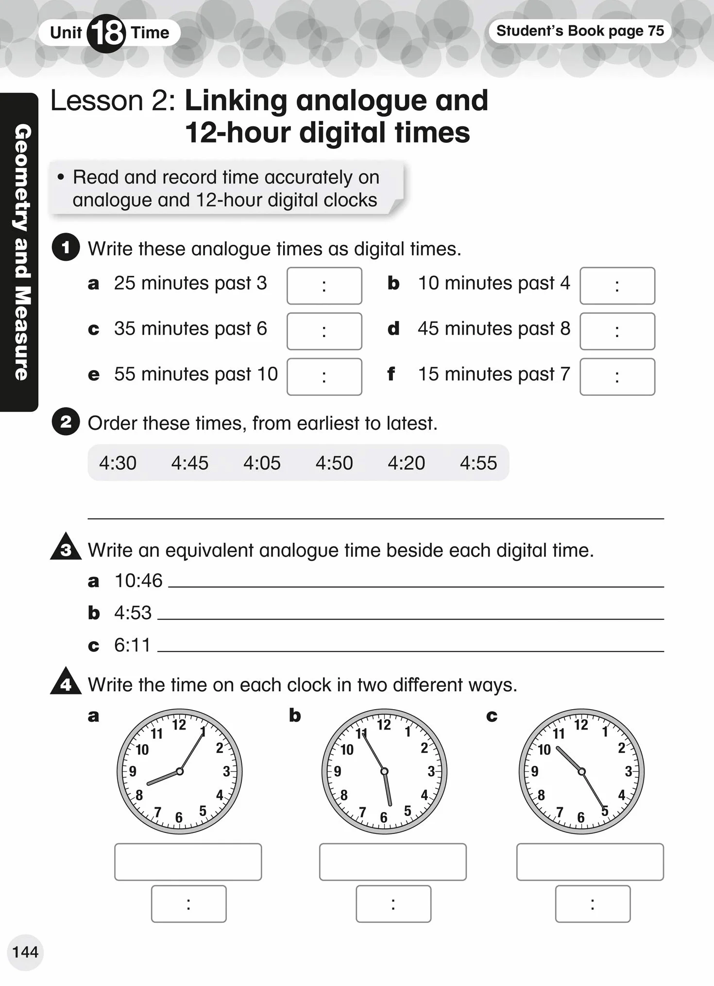 Primary Maths Workbook Stage 4 International