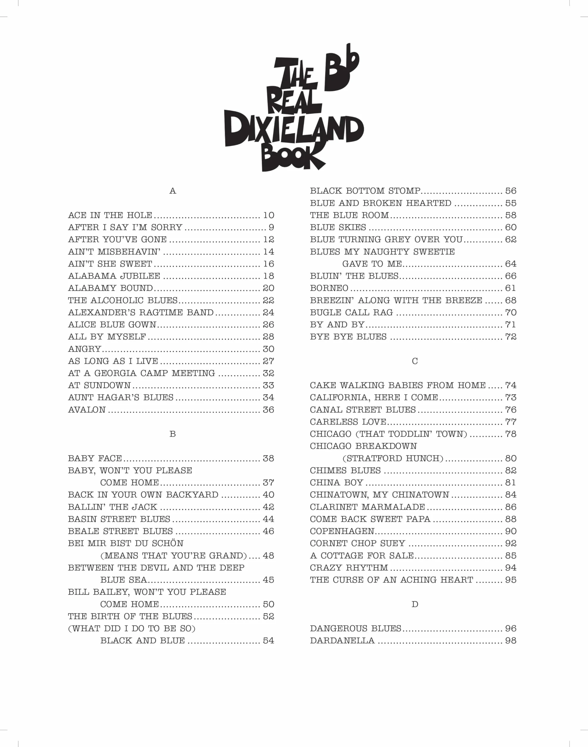 The Real Dixieland Book: BB Instruments
