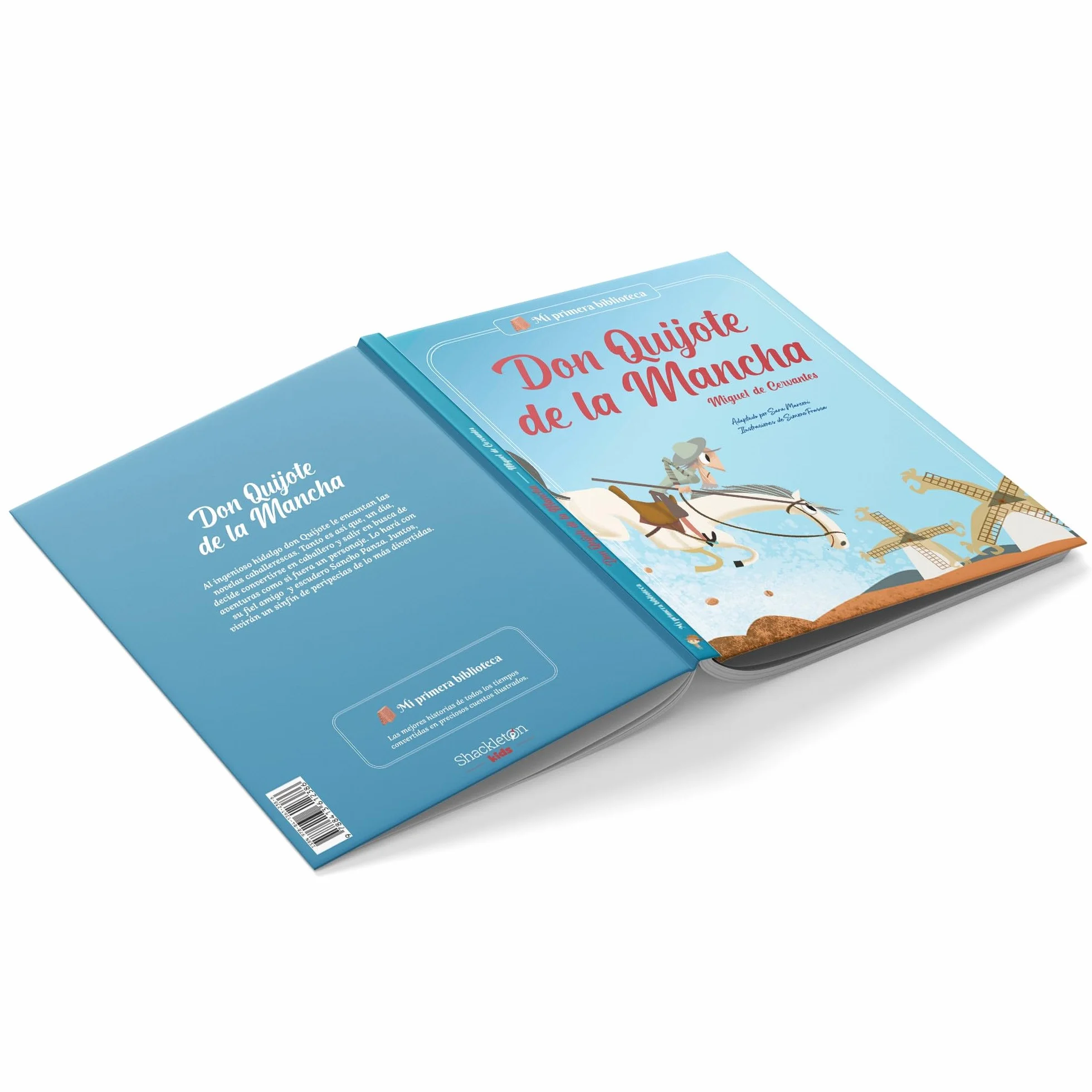 Don Quijote de la Mancha: Libro infantil con juegos y actividades | Clásicos de la literatura para primeros lectores