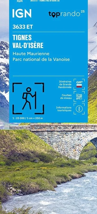 TIGNES VAL D'ISERE HAUTE MAURIENNE 1:25000