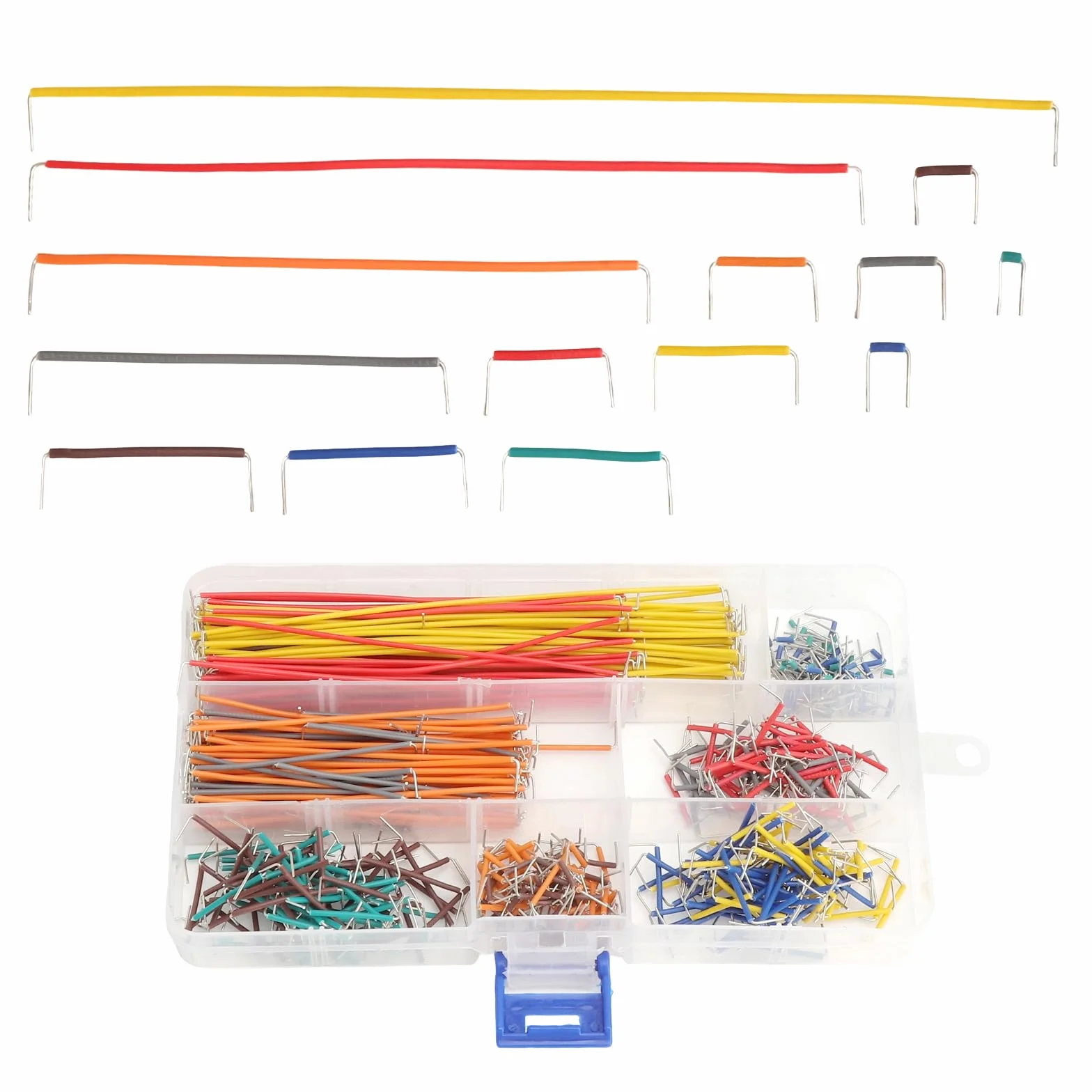 HENGBIRD Zestaw przewodów breadboard 560 sztuk zworki typu U 14 długości do płytki stykowej prototypów układów testowych projektów LED szkoły studiów i elektroniki DIY