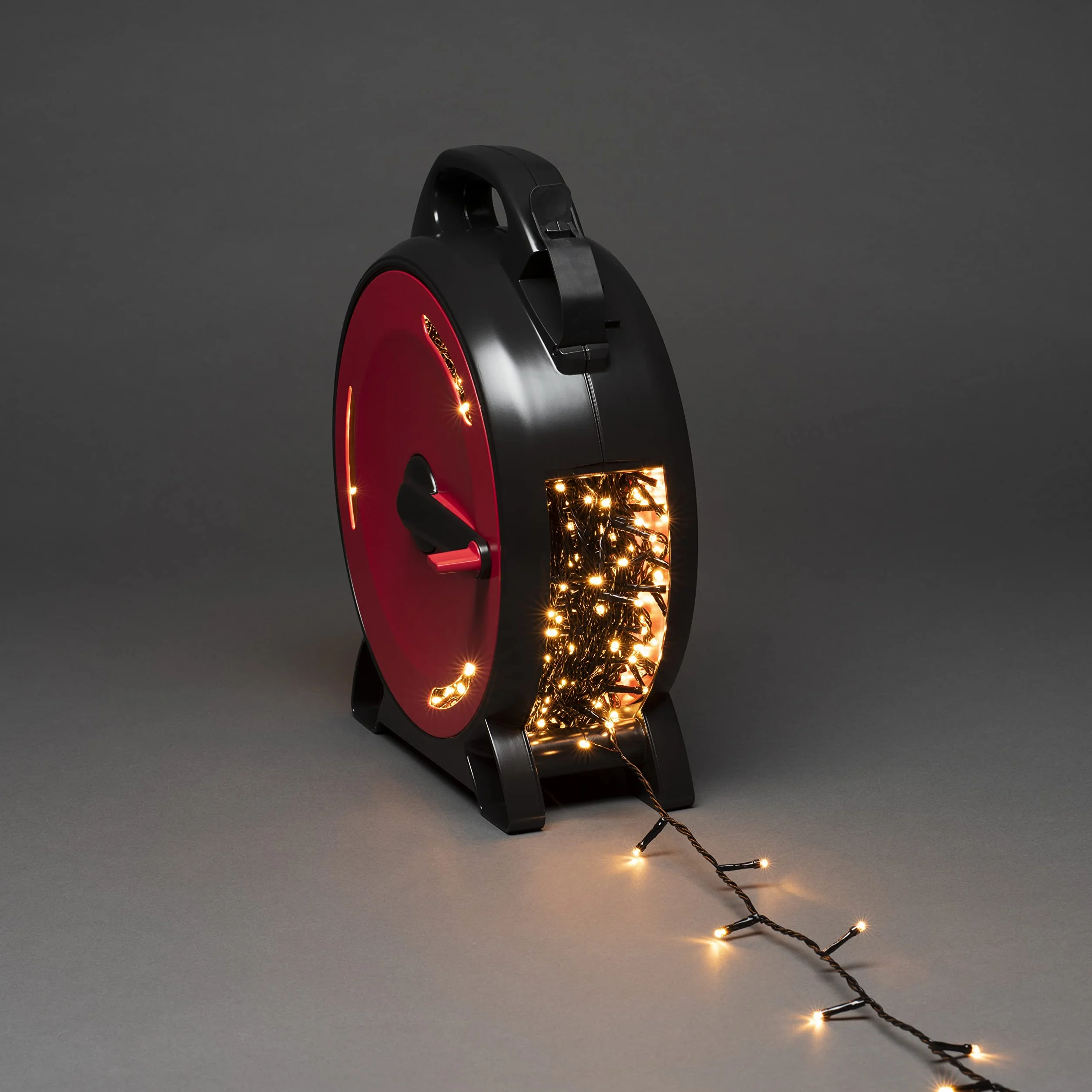 Konstsmide Łańcuch świetlny Micro LED 1000 diod bursztynowy 30V IP44 czarny miękki kabel 3839-807