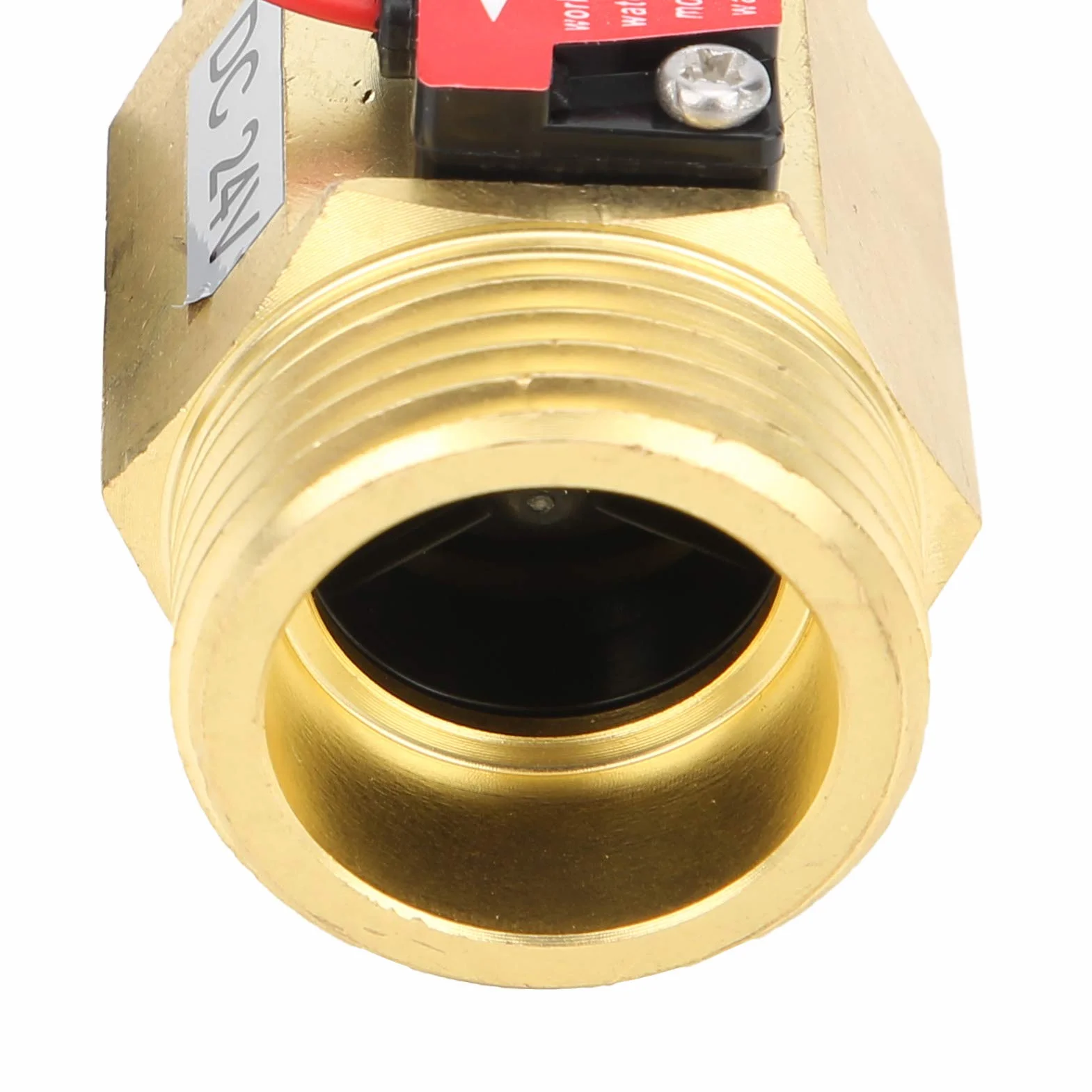 Mosiężny czujnik przepływu wody Halla 2~50 l/min DC 24 V do odwróconej osmozy