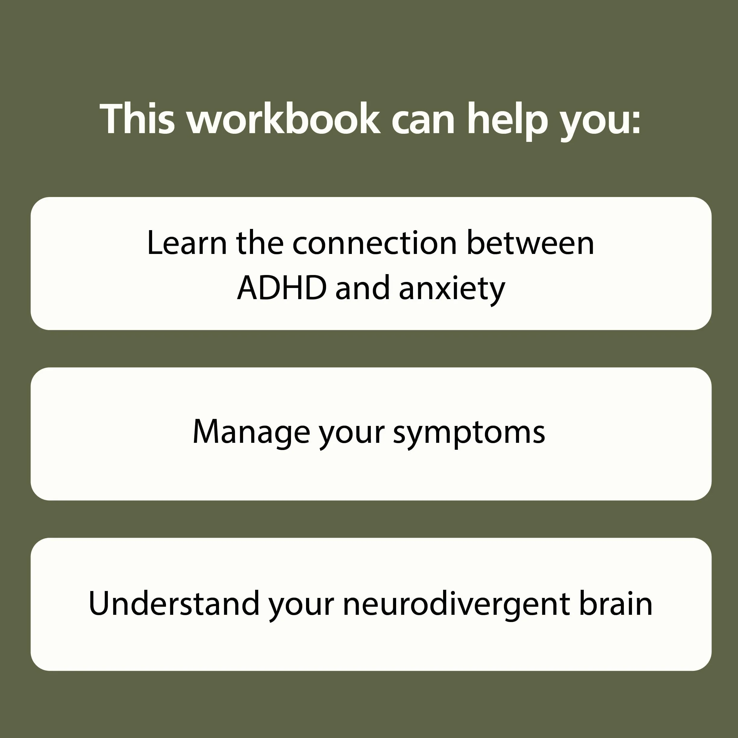 Adult ADHD and Anxiety Workbook: Cognitive Behavioral Therapy Skills to Manage Stress and Focus