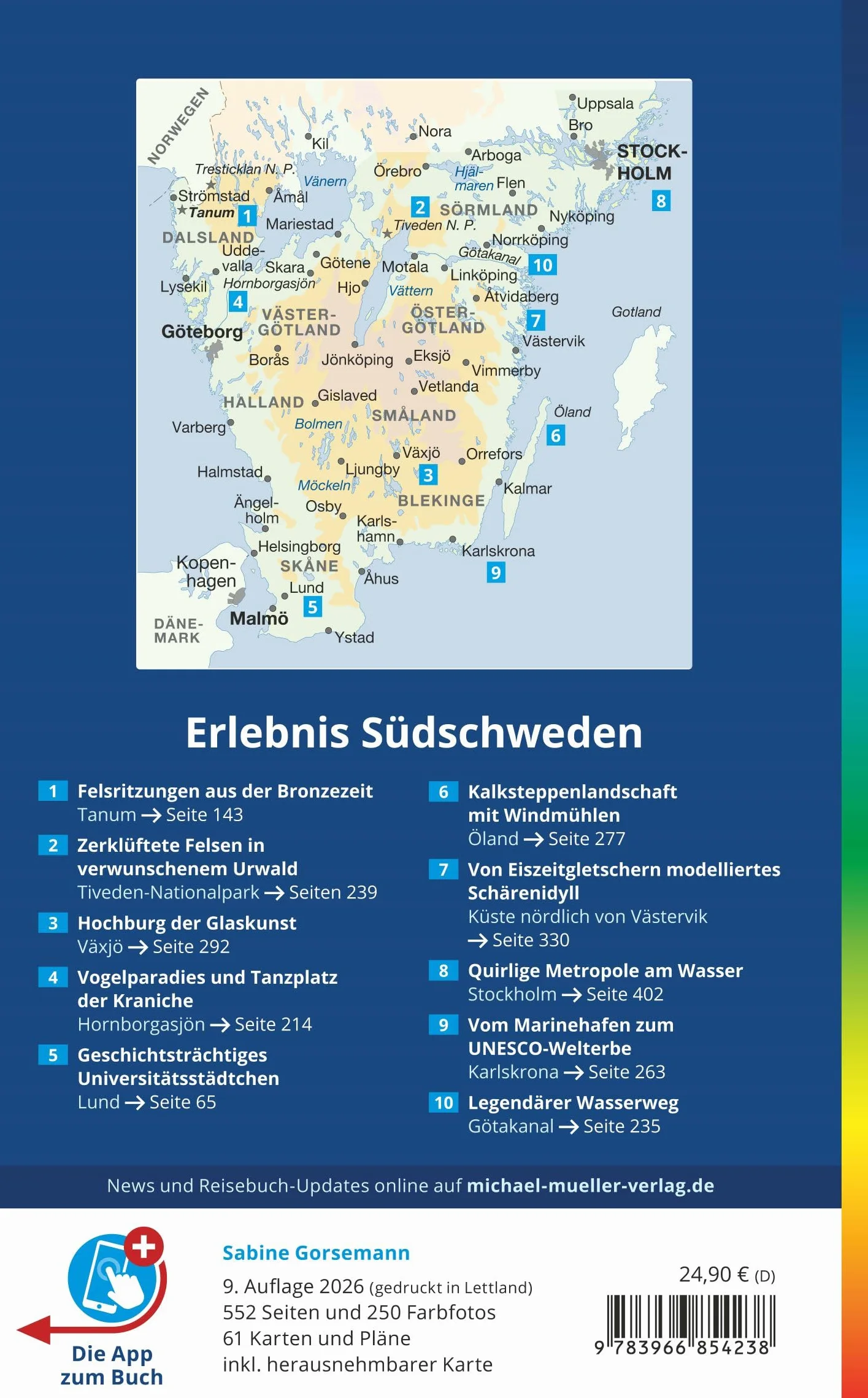 MICHAEL MÜLLER Reiseführer Südschweden: inkl. Stockholm. 100% authentisch, aktuell und vor Ort recherchiert. Inkl. Faltkarte & App.