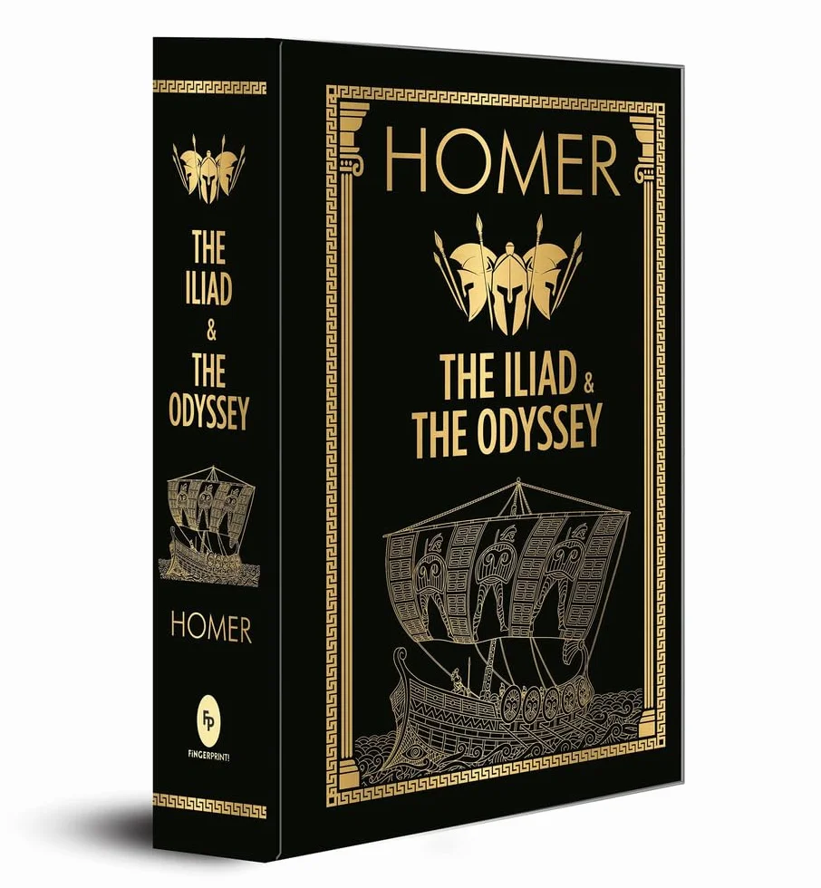 The Iliad & the Odyssey (Deluxe Hardbound Edition): Masterpieces of Ancient Greek Culture Homer's Classics Greek Epic Poems Trojan War Mythology Epic ... Explore Themes of Courage, Honor, and Destiny