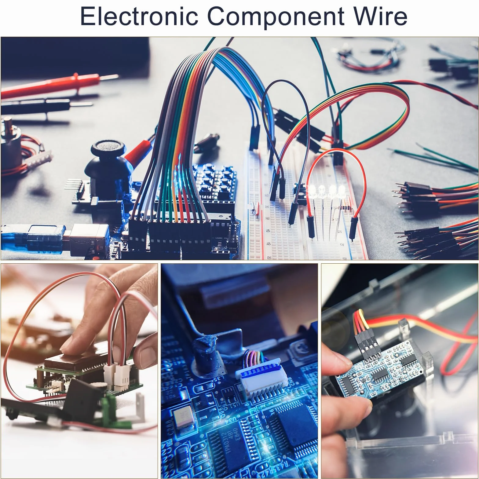 QUARKZMAN 24AWG silikonowy kabel płaski 10-biegunowy 3 m czarny ocynkowany drut miedziany